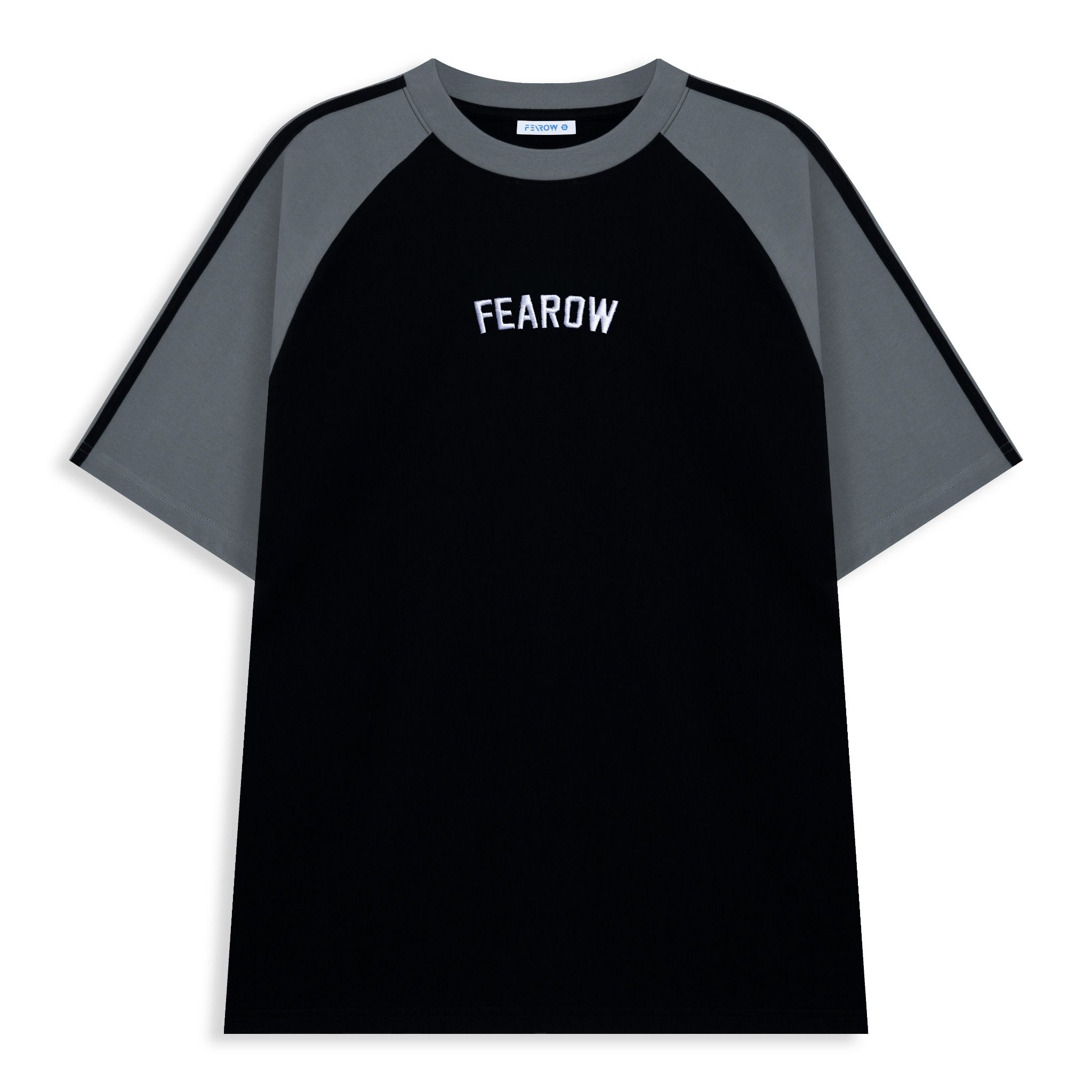 Fearow Raglan Basic Tee Thêu / Black & Gray
