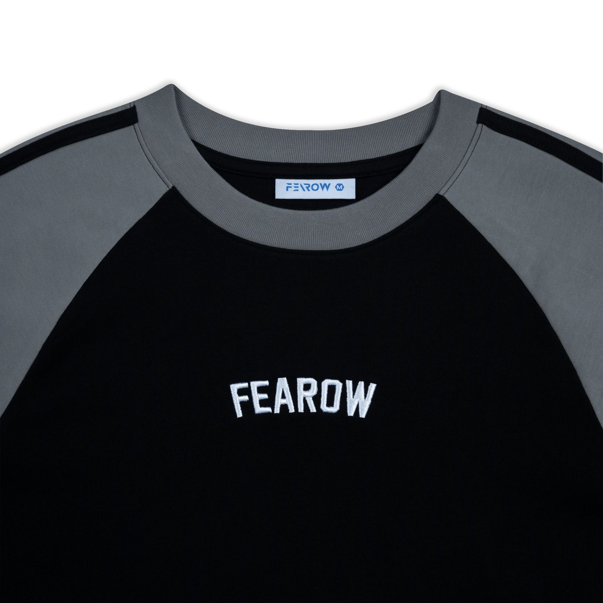 Fearow Raglan Basic Tee Thêu / Black & Gray