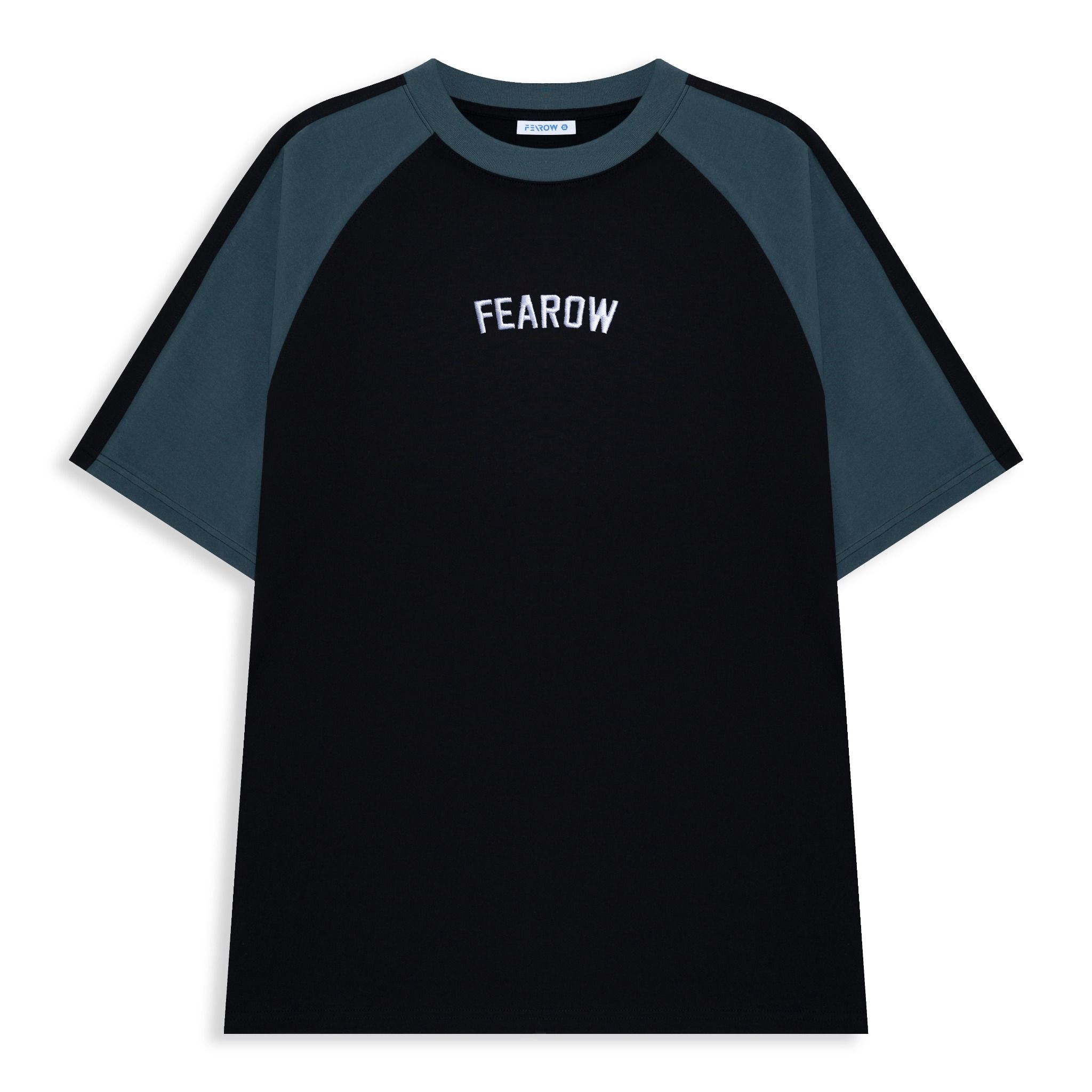 Fearow Raglan Basic Tee Thêu / Black & Dark Slate