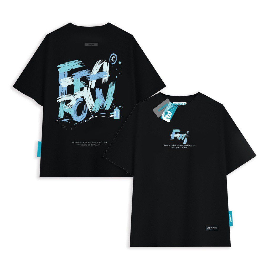 Paint Brush Tee - Black