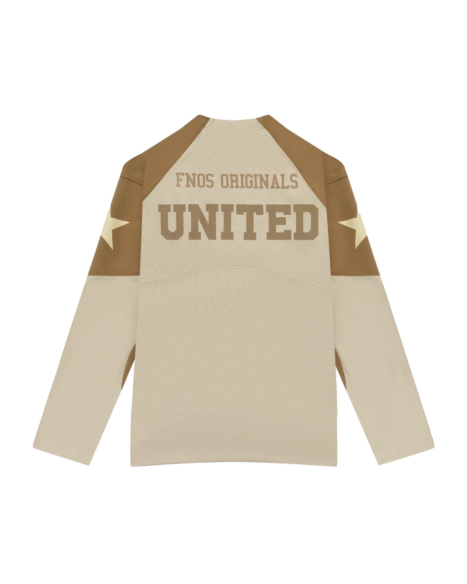 JS6 - FNOS UNITED HOCKEY JERSEY - MOCHA/TAN