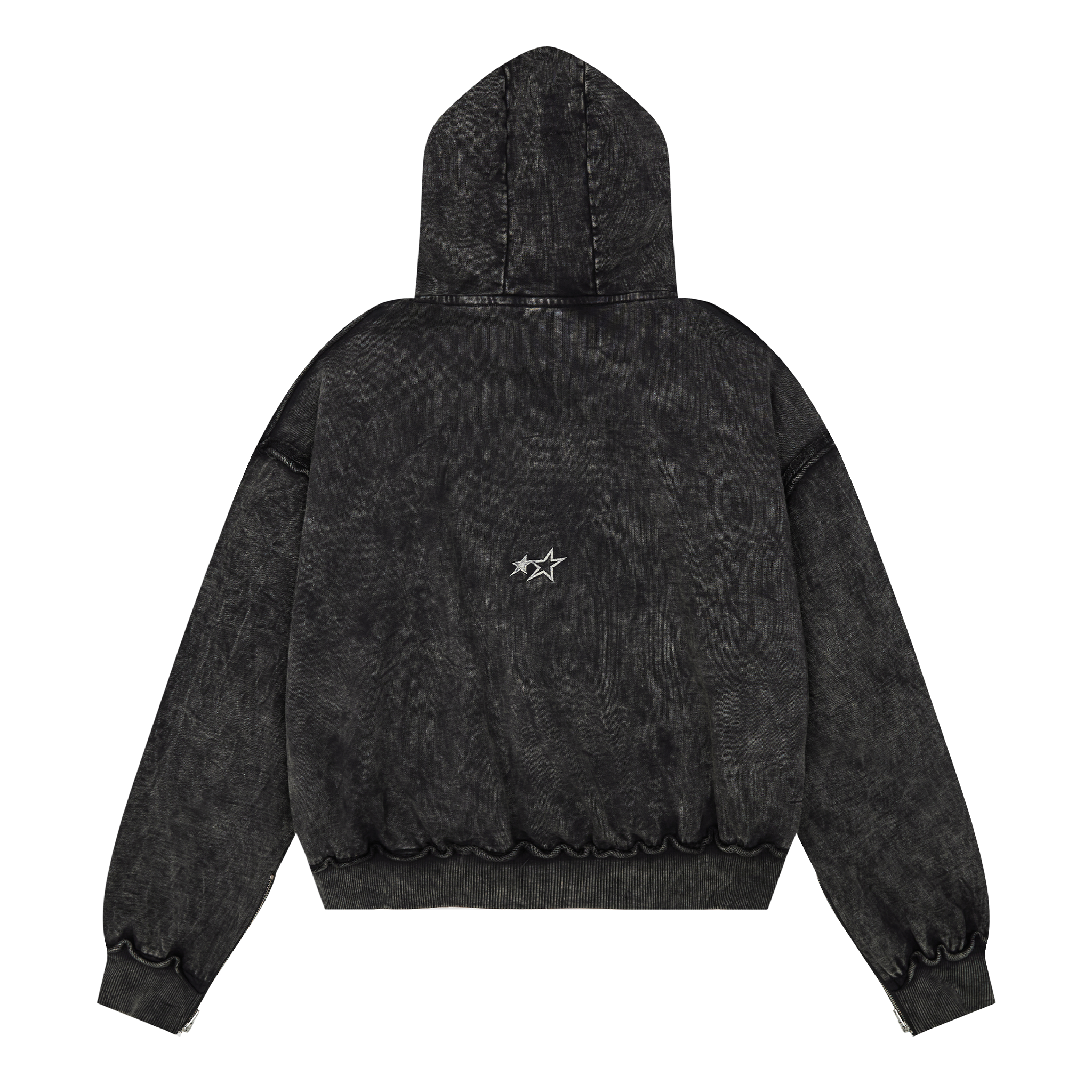HDW1 - FNOS RÉVOLTE WASHED HOODIE - DARK WASH