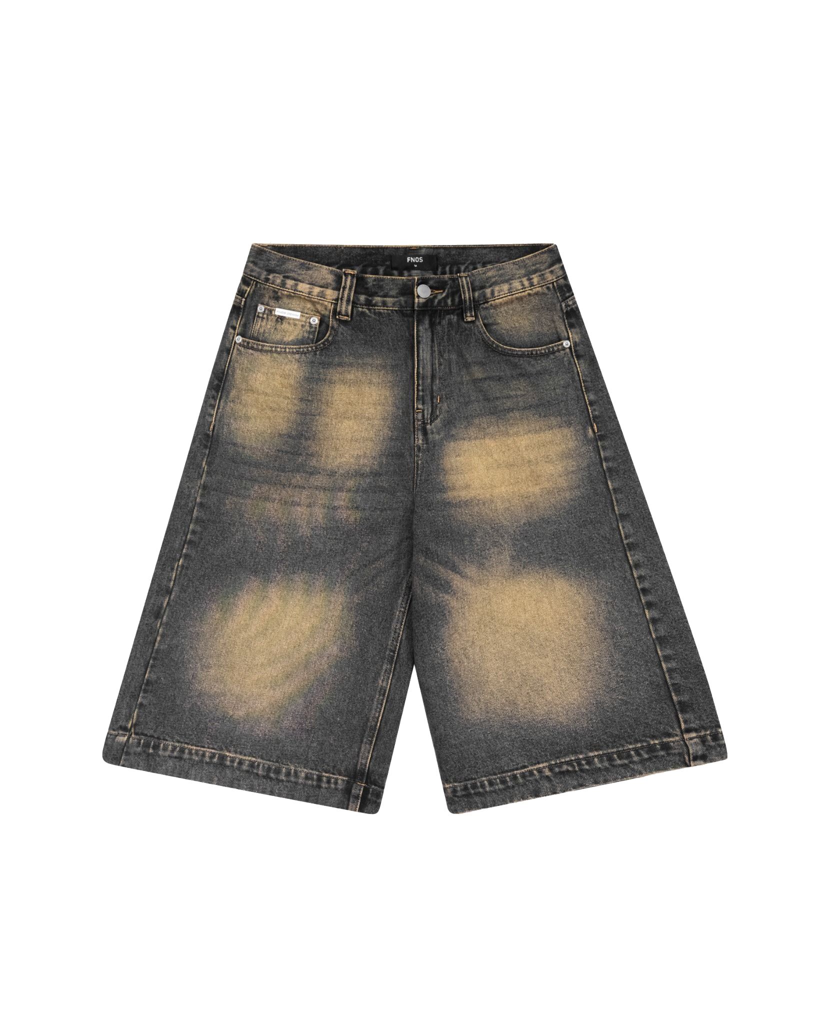 BSJ1 - 'VIDA ESTATICA' BAGGY JORTS - SAND BLUE