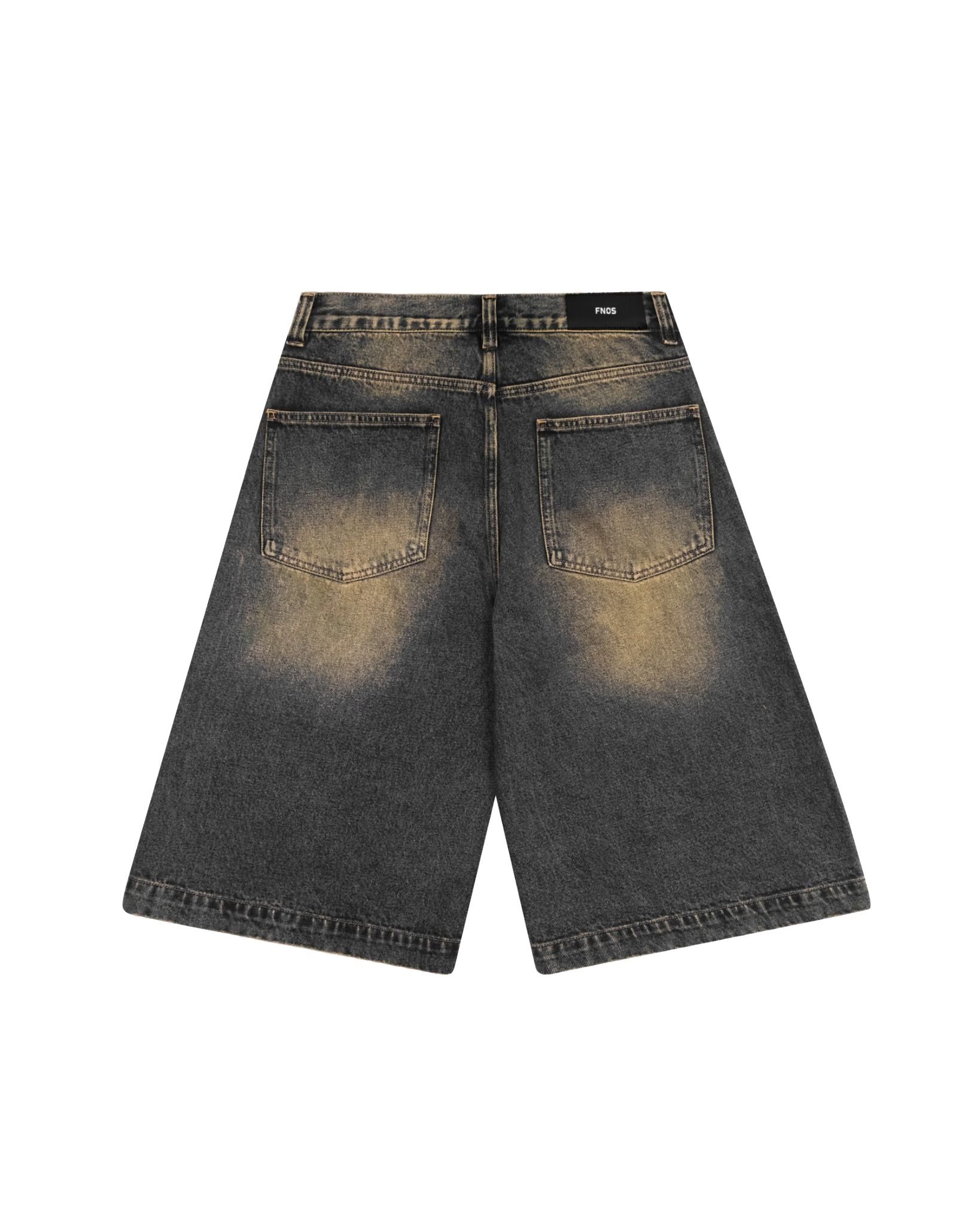 BSJ1 - 'VIDA ESTATICA' BAGGY JORTS - SAND BLUE