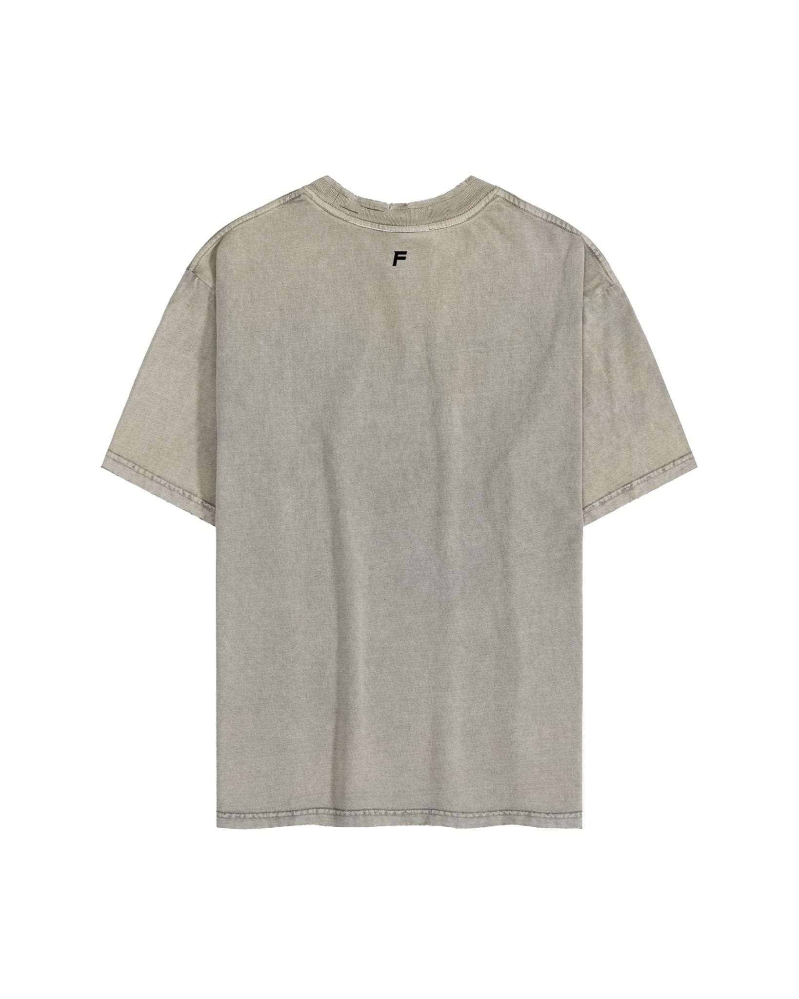 TWG6 - 'WHO ASKED' VINTAGE TEE - SAND