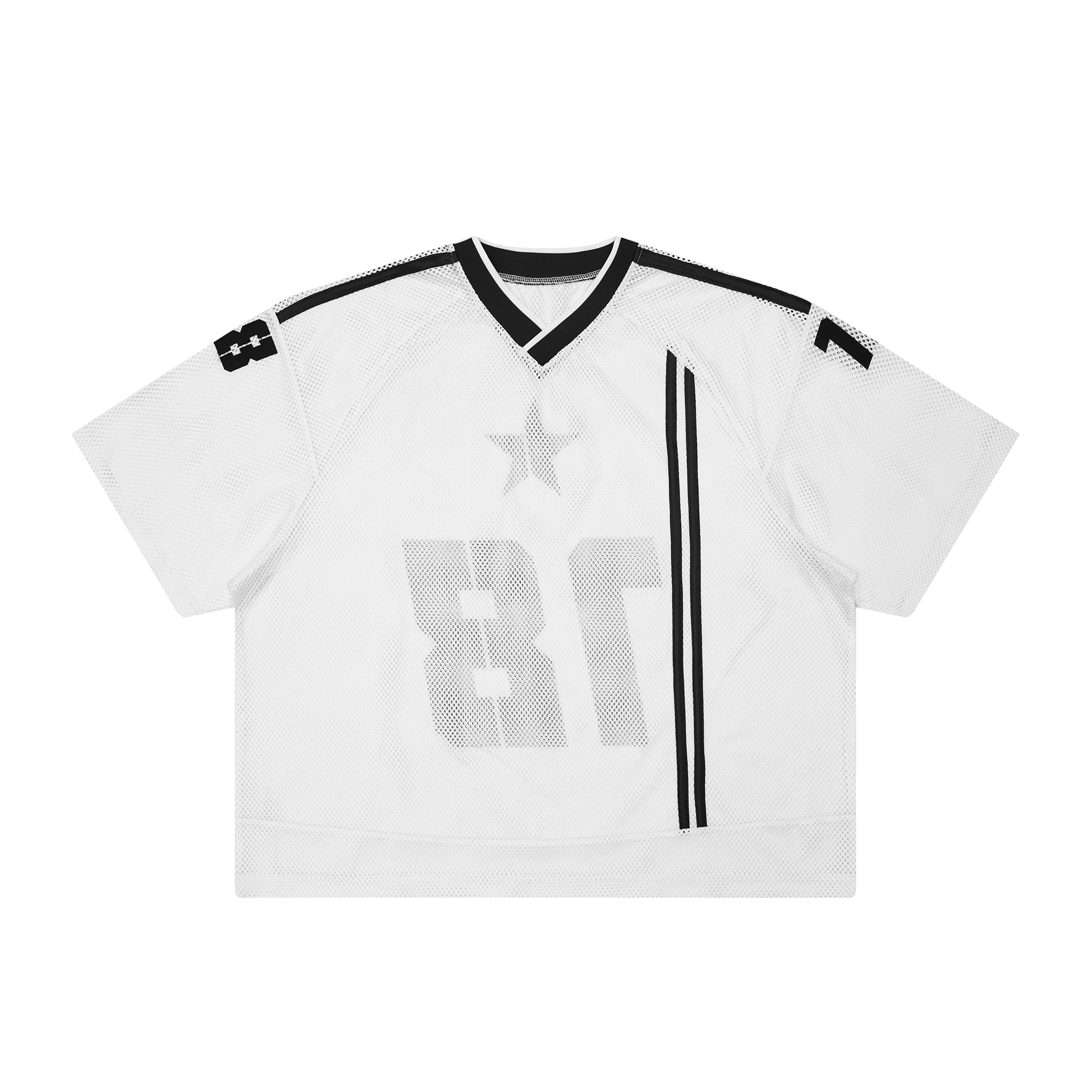 JS10 - 18+ MESH JERSEY TEE - WHITE