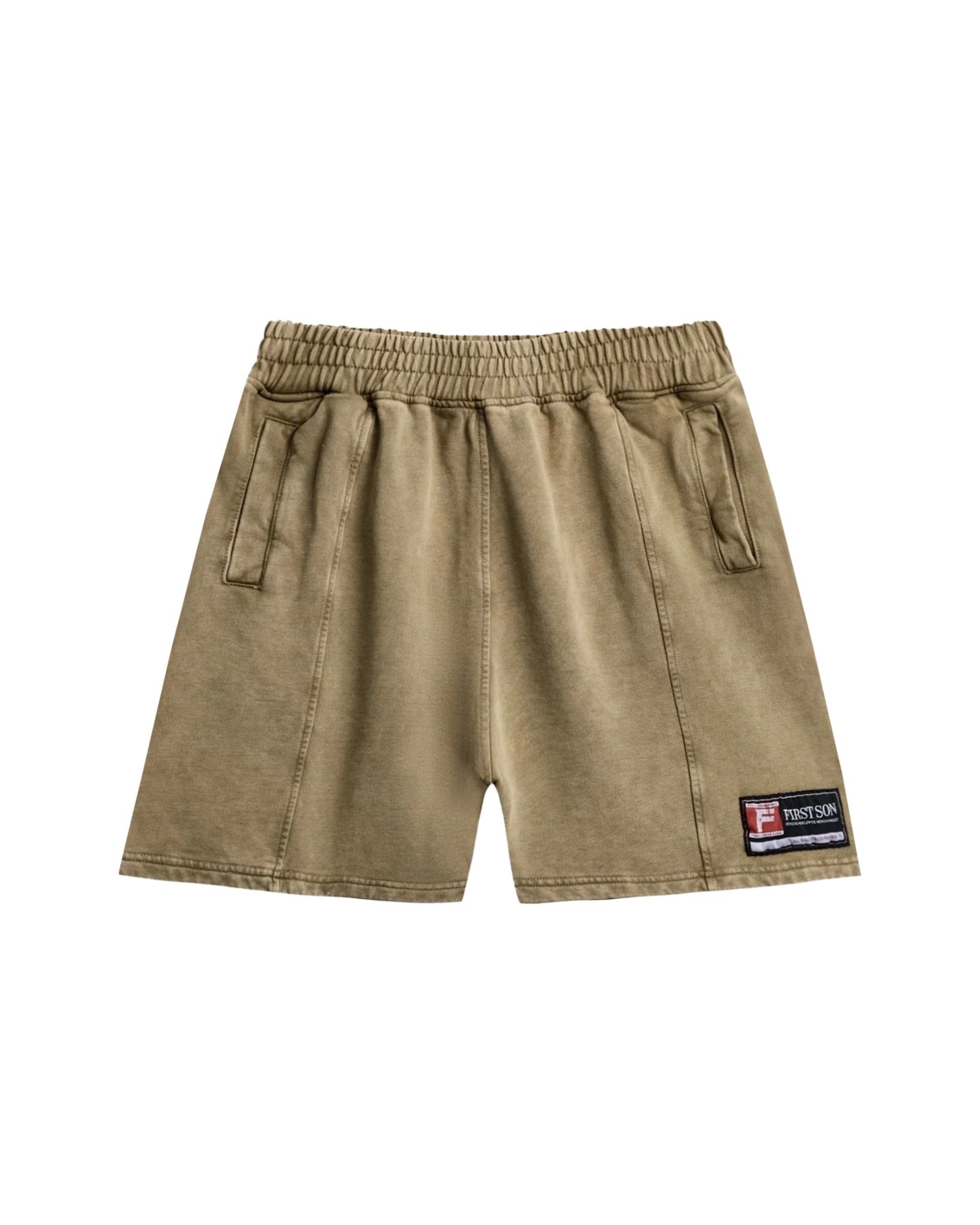 SNW3 - 'ACTIVE' WASHED SHORTS - SAND