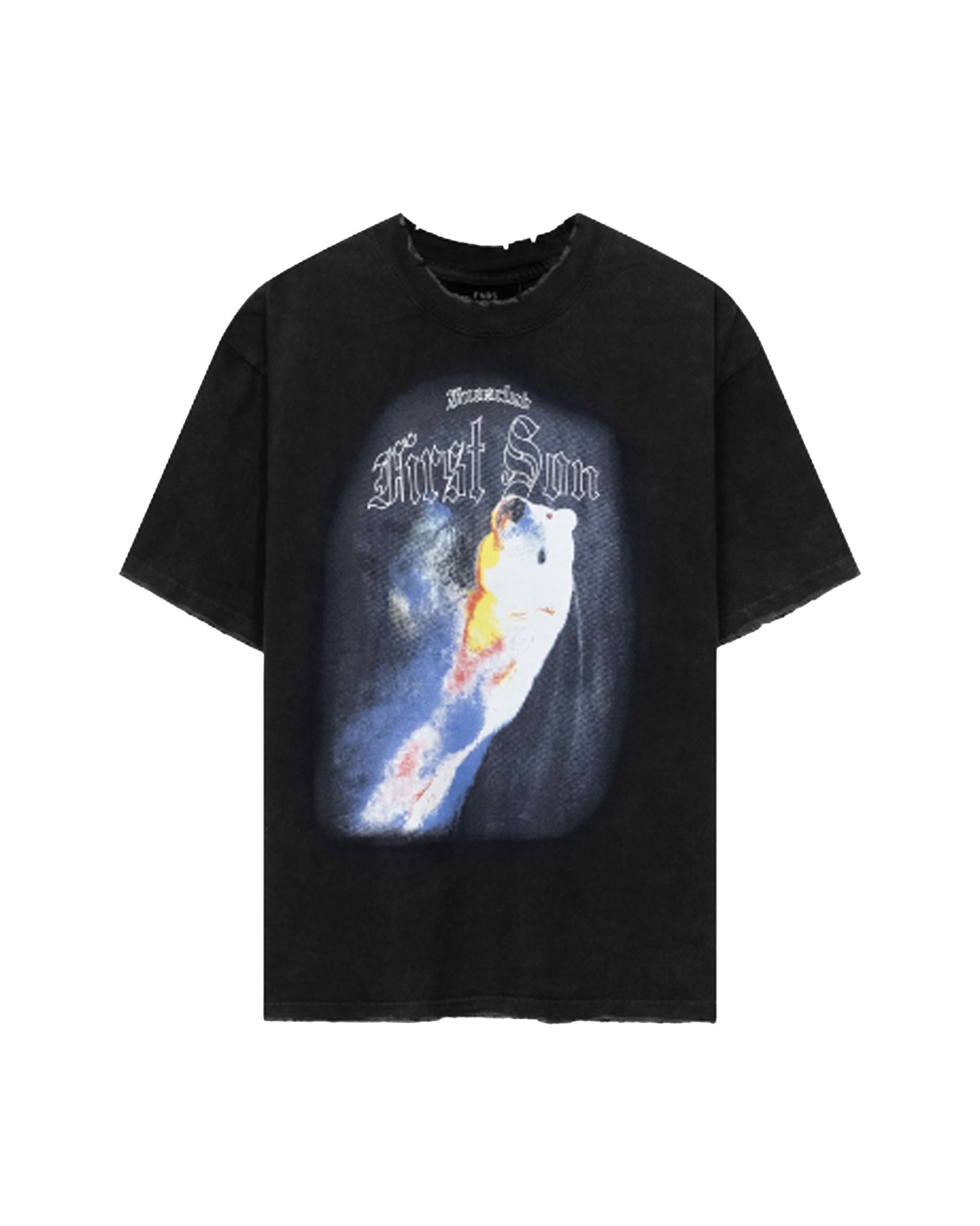 TWG17 - 'POLAR BEAR' VINTAGE TEE - BLACK
