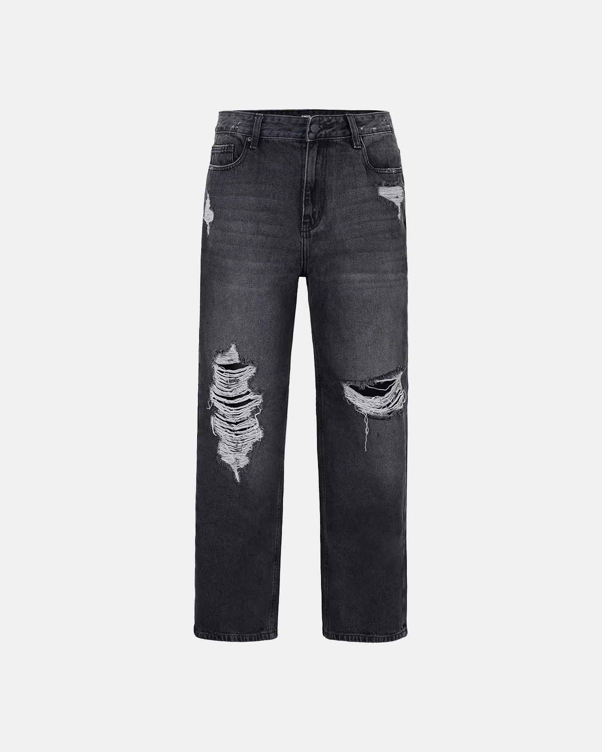 ERG3 - EXTRA REGULAR RIPPED JEANS - PEPPER BLACK
