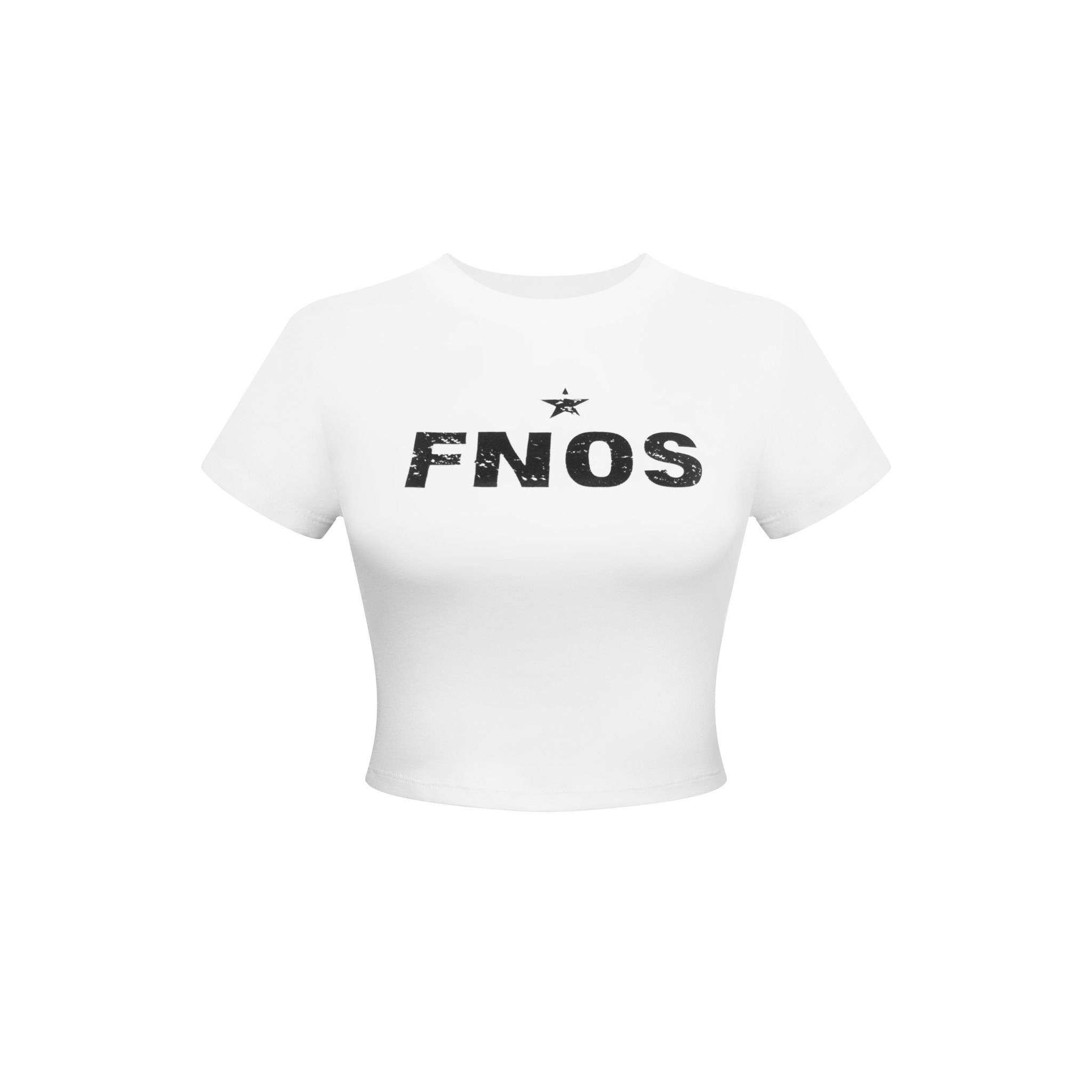 TBT2 - FNOS BASIC CROPTOP - WHITE