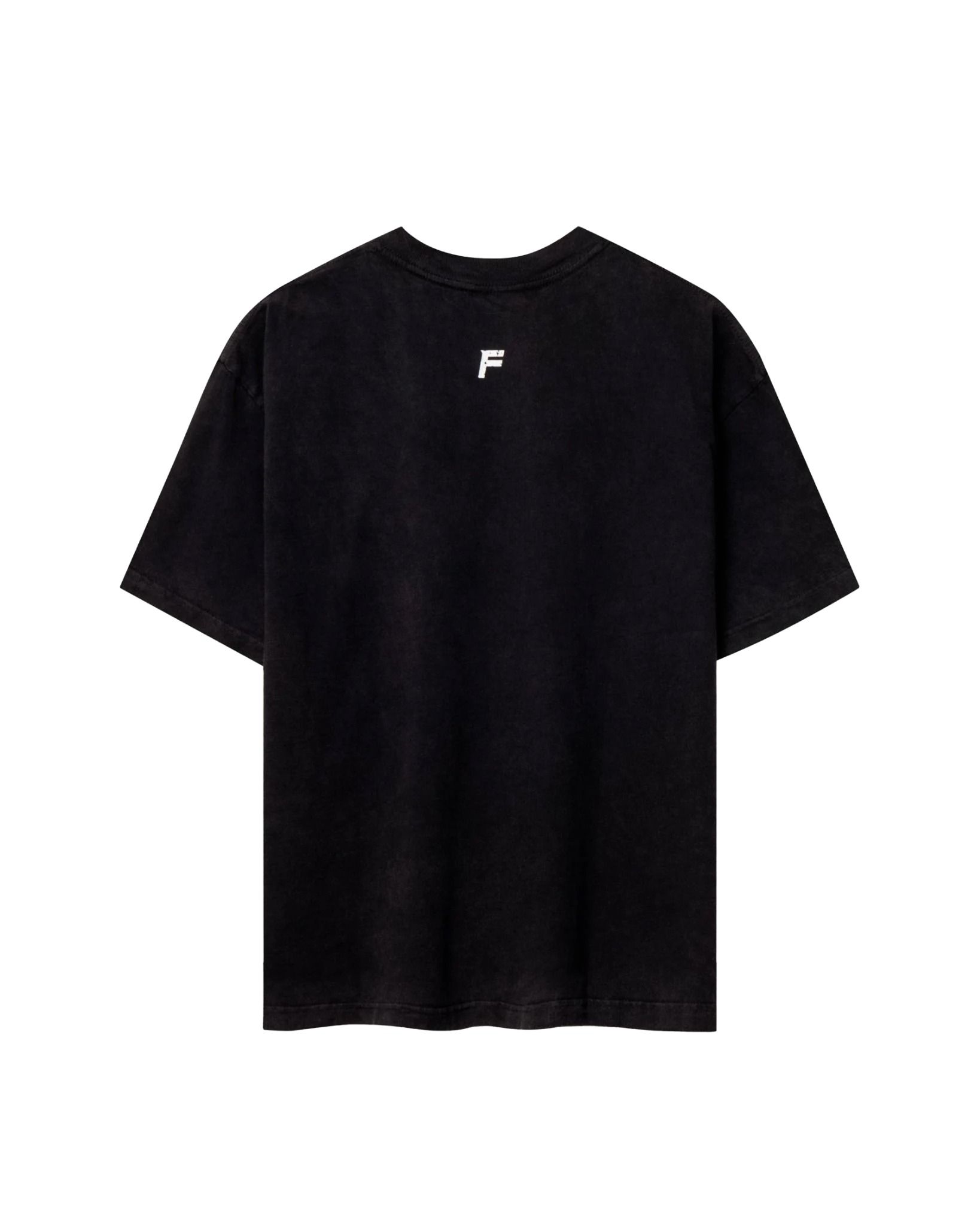 TWG27 - FNOS OVERPRINT VINTAGE TEE - BLACK
