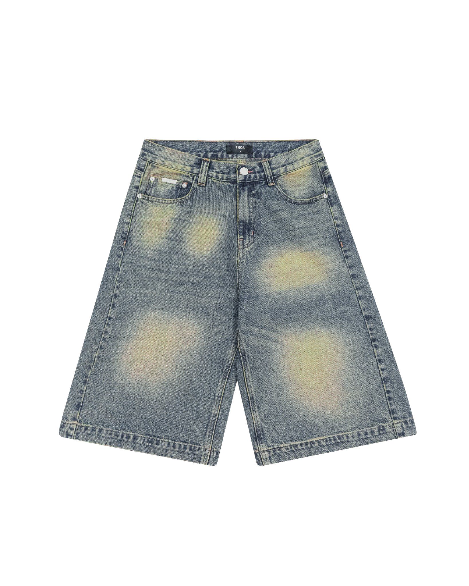 BSJ2 - 'VIDA ESTATICA' BAGGY JORTS - LIGHT WASH