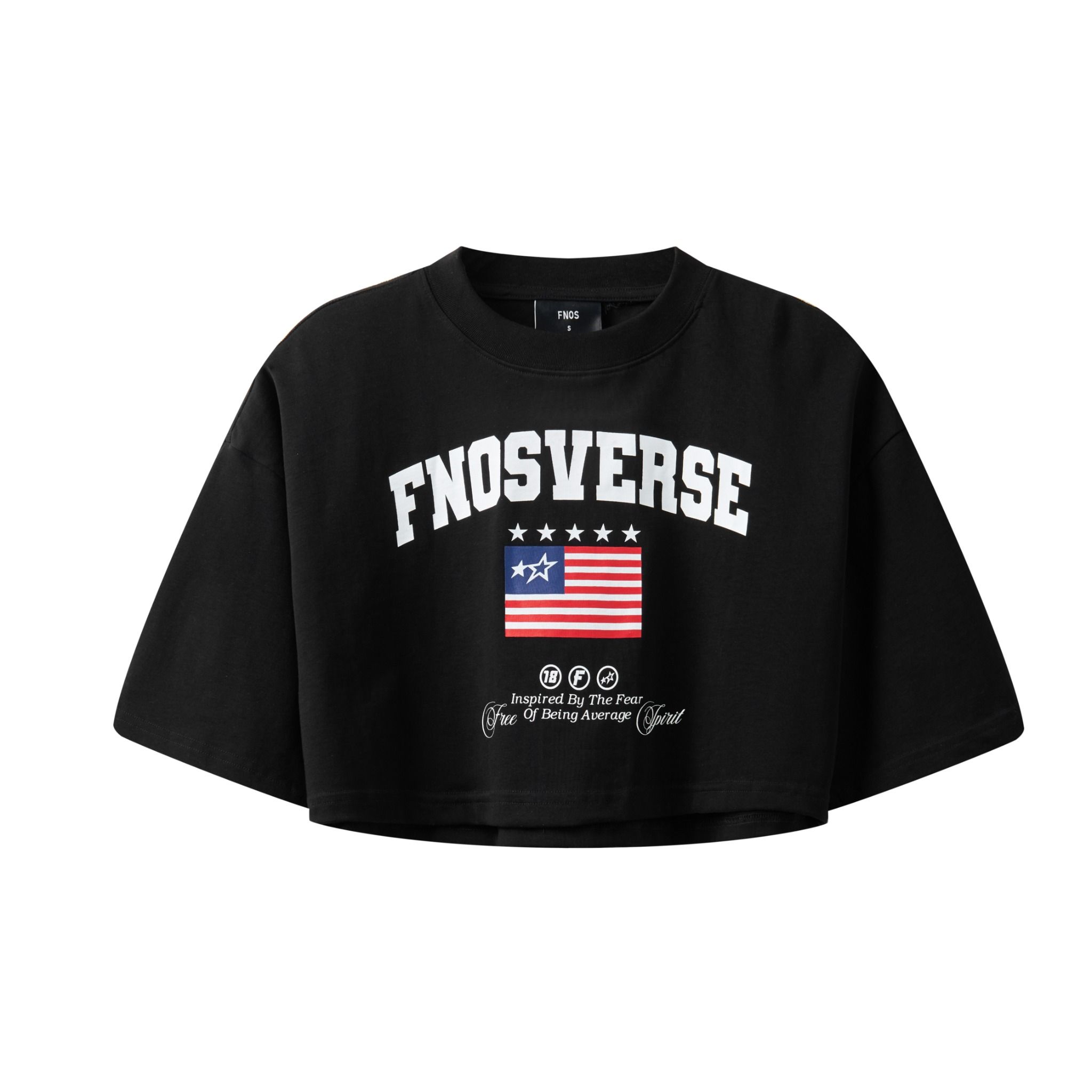 TCG6 - FNOS US CROPTOP - BLACK