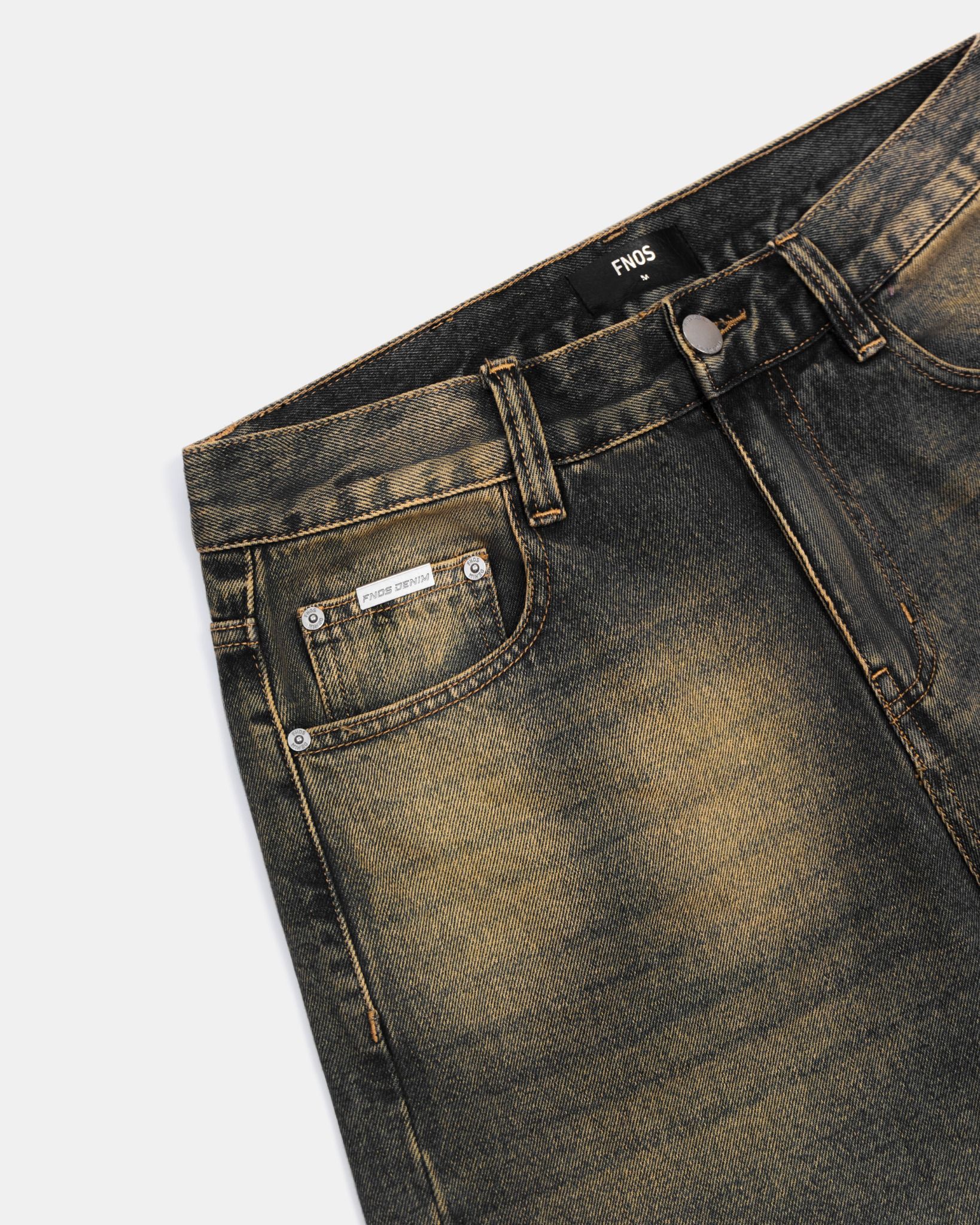 BSJ1 - 'VIDA ESTATICA' BAGGY JORTS - SAND BLUE