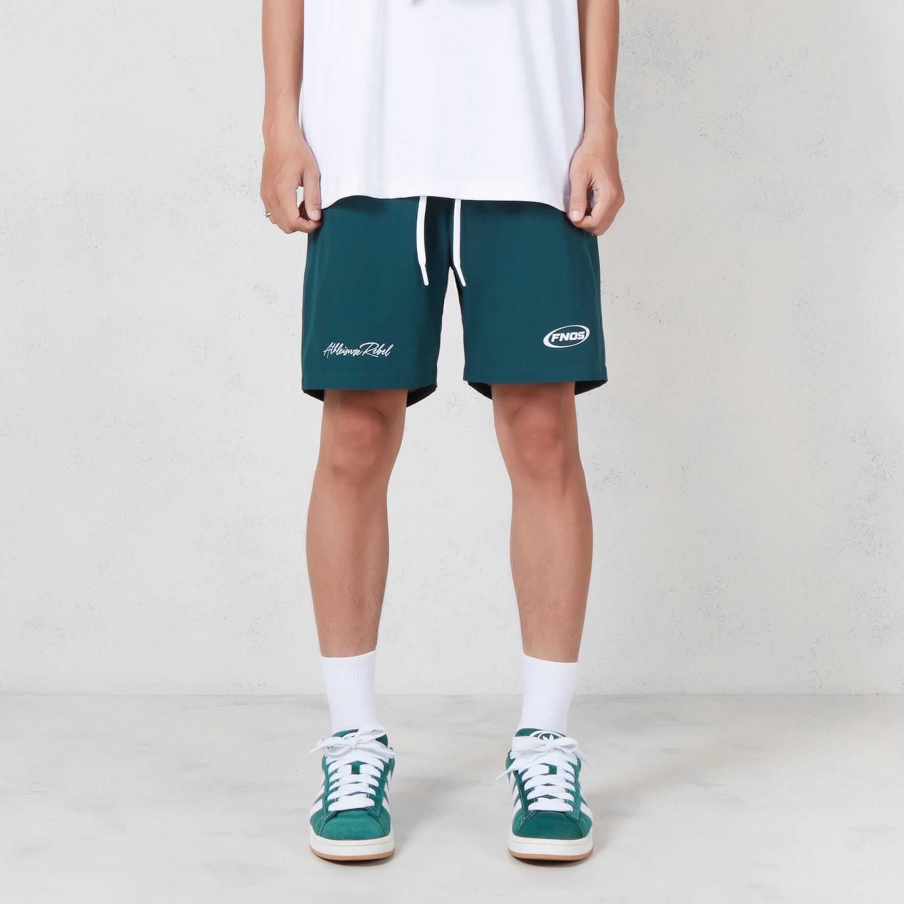 SP6 - ATHLEISURE REBEL BASIC SHORTS - RACING GREEN