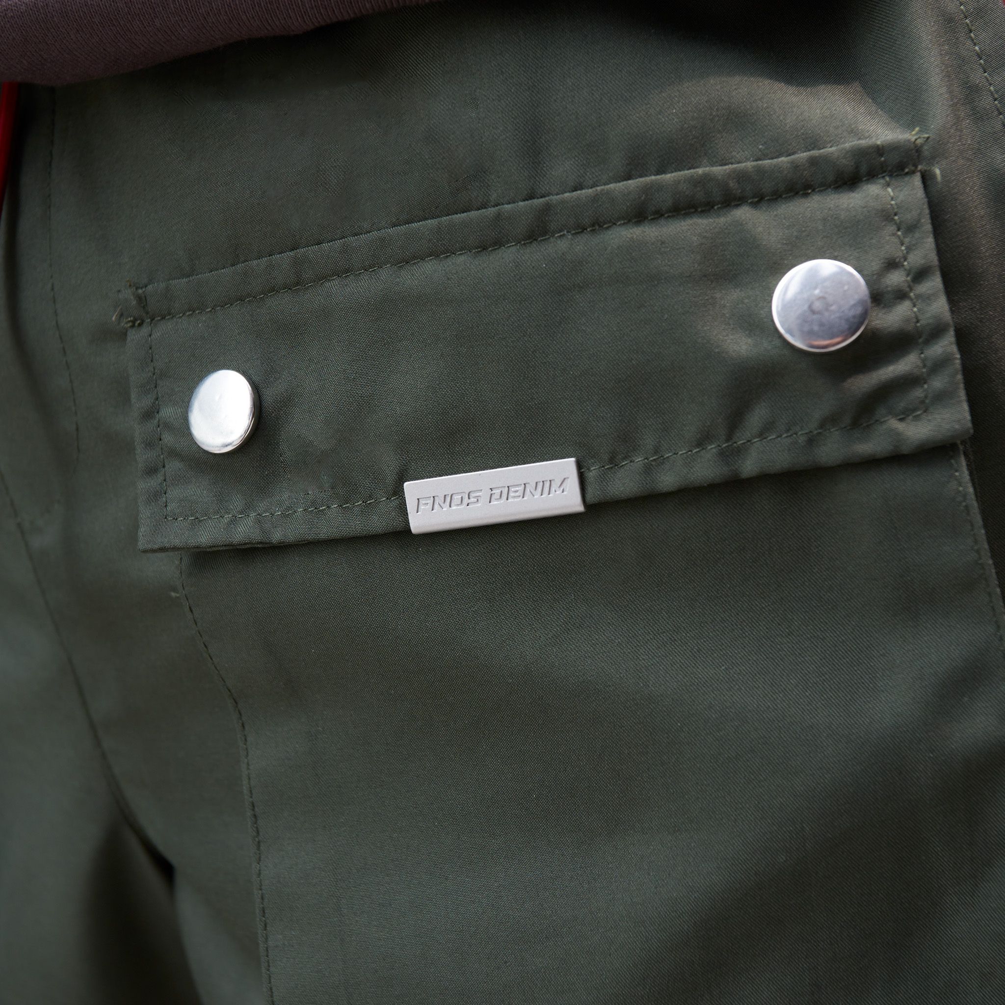 JGD6 - FNOS SNAP CARGO PANTS - OLIVE GREEN