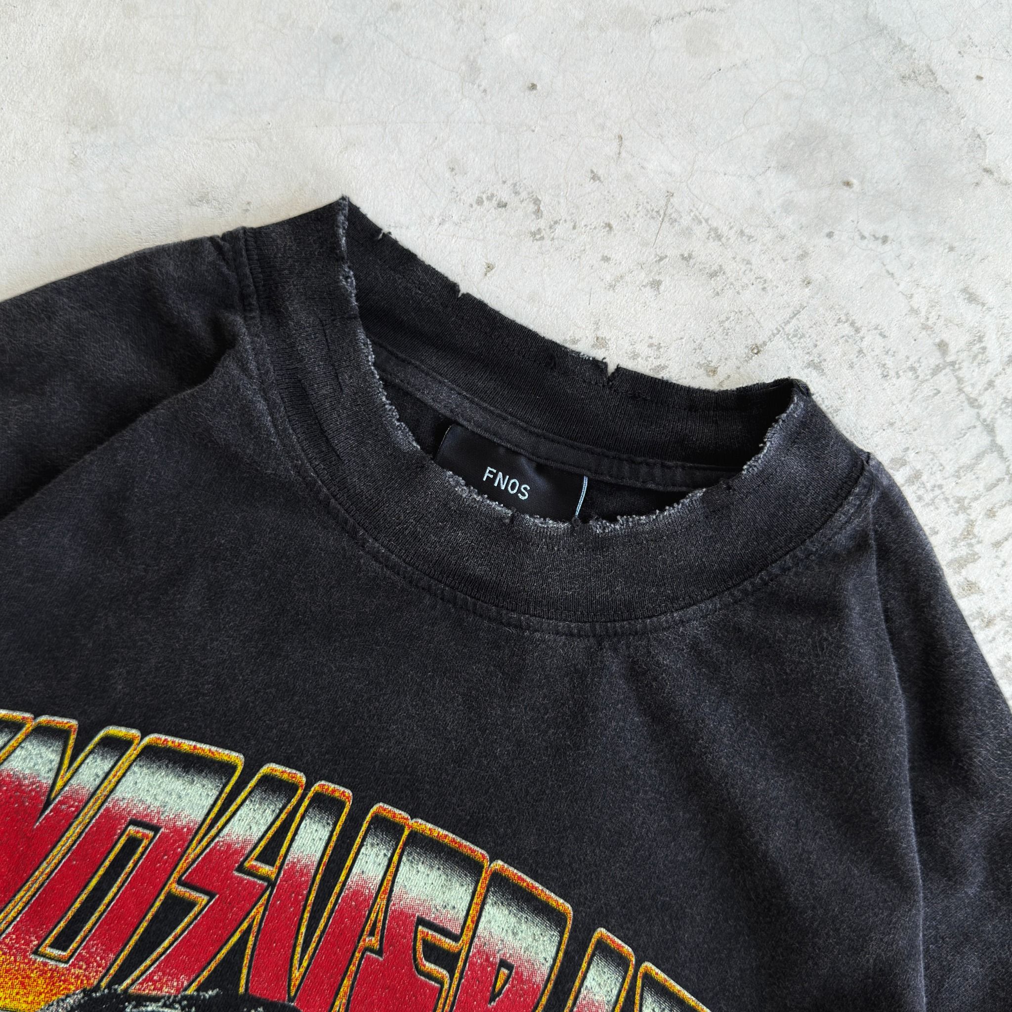 TWG30 - DREAM'S HAVEN DESTROYED WASHED TEE - BLACK