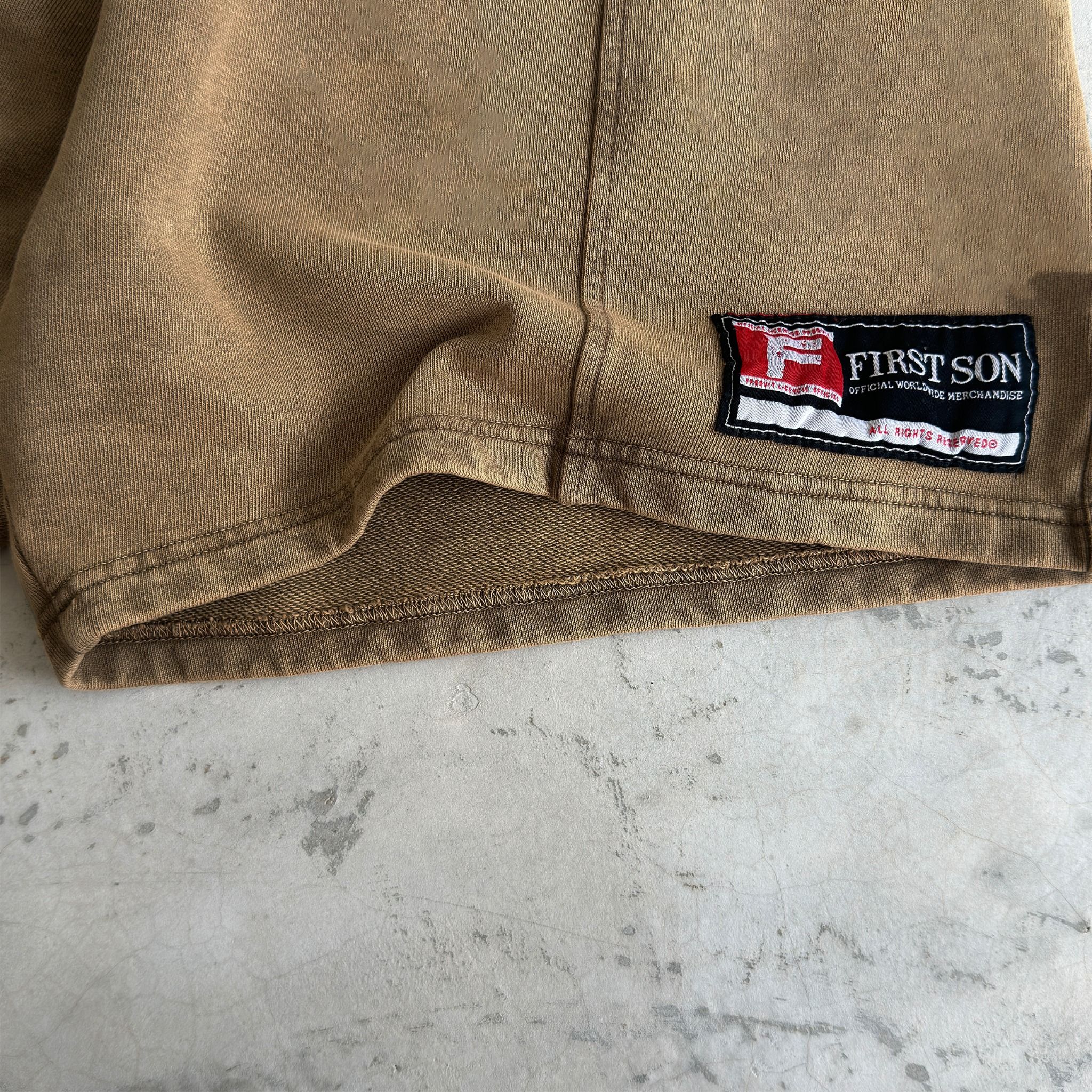 SNW3 - 'ACTIVE' WASHED SHORTS - SAND