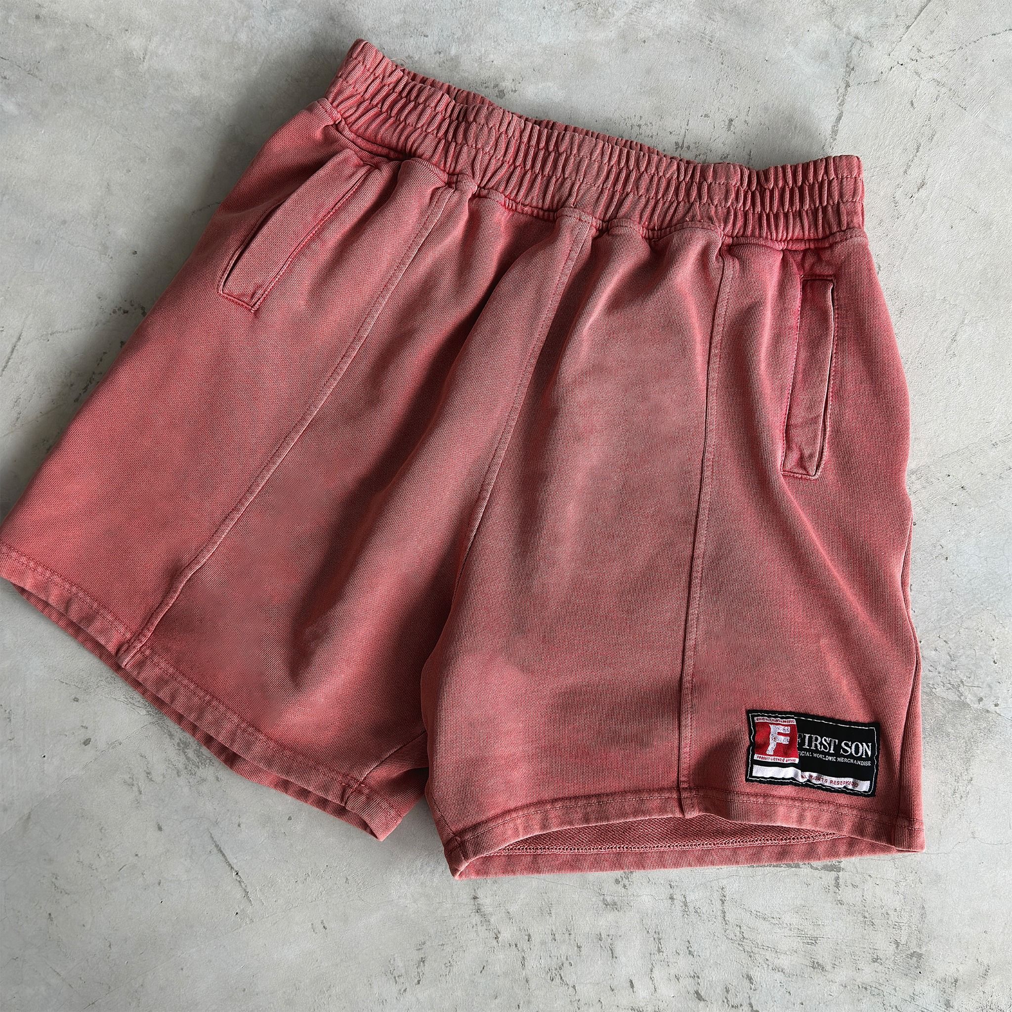 SNW4 - 'ACTIVE' WASHED SHORTS - PINK