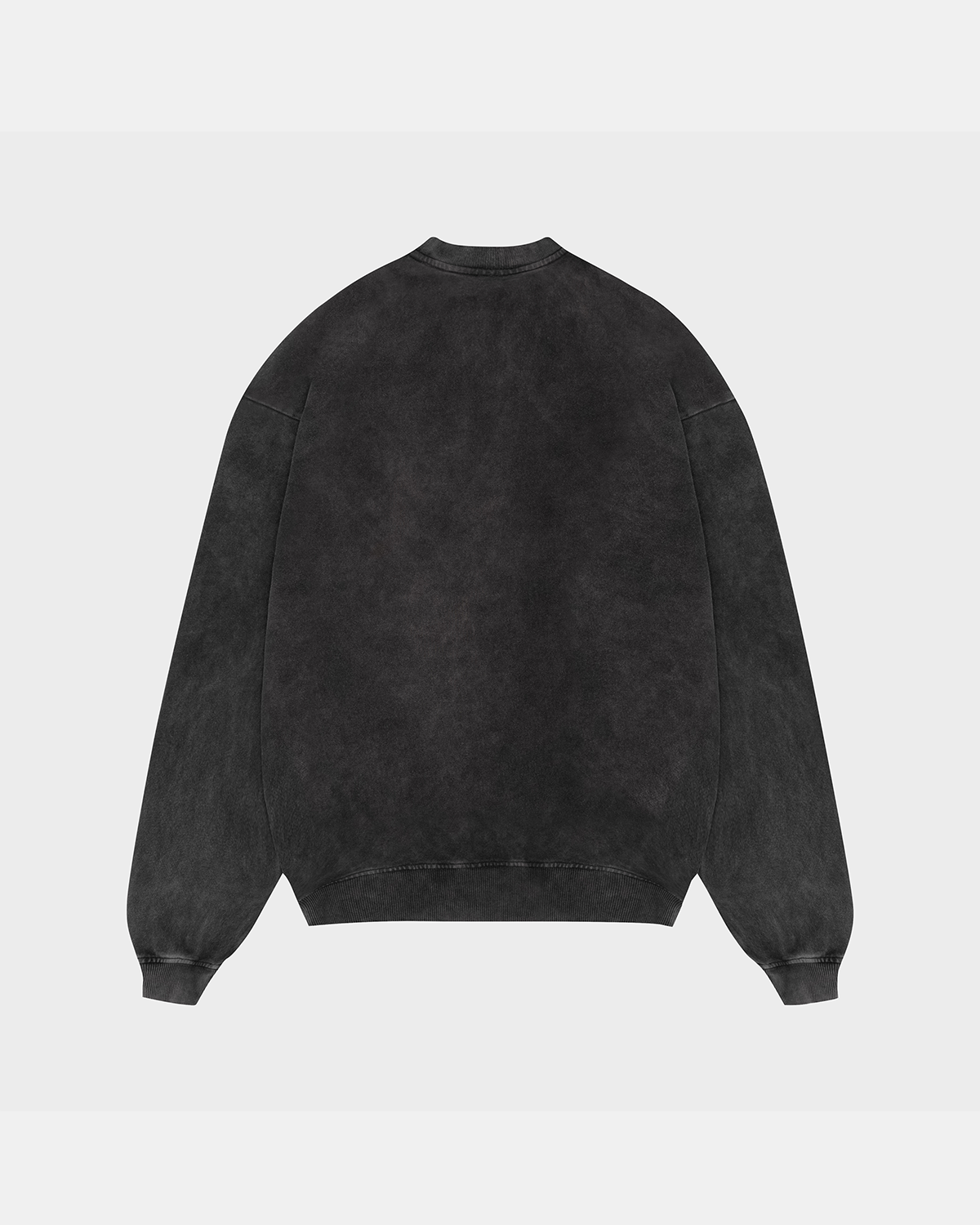 SW4 - FNOS WASHED SWEATER - BLACK