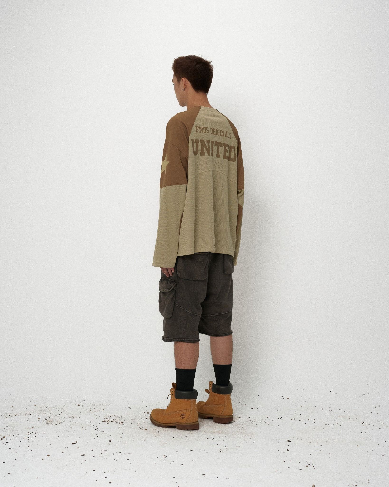 JS6 - FNOS UNITED HOCKEY JERSEY - MOCHA/TAN