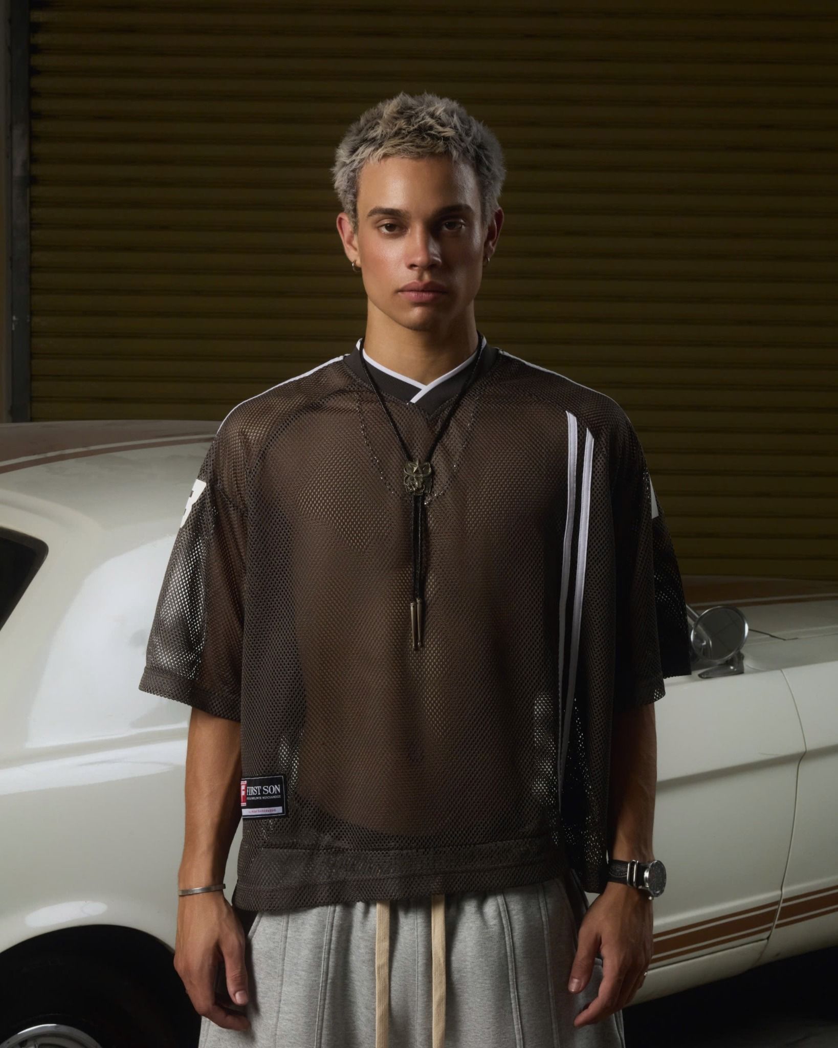 JS9 - 18+ MESH JERSEY TEE - GRAY
