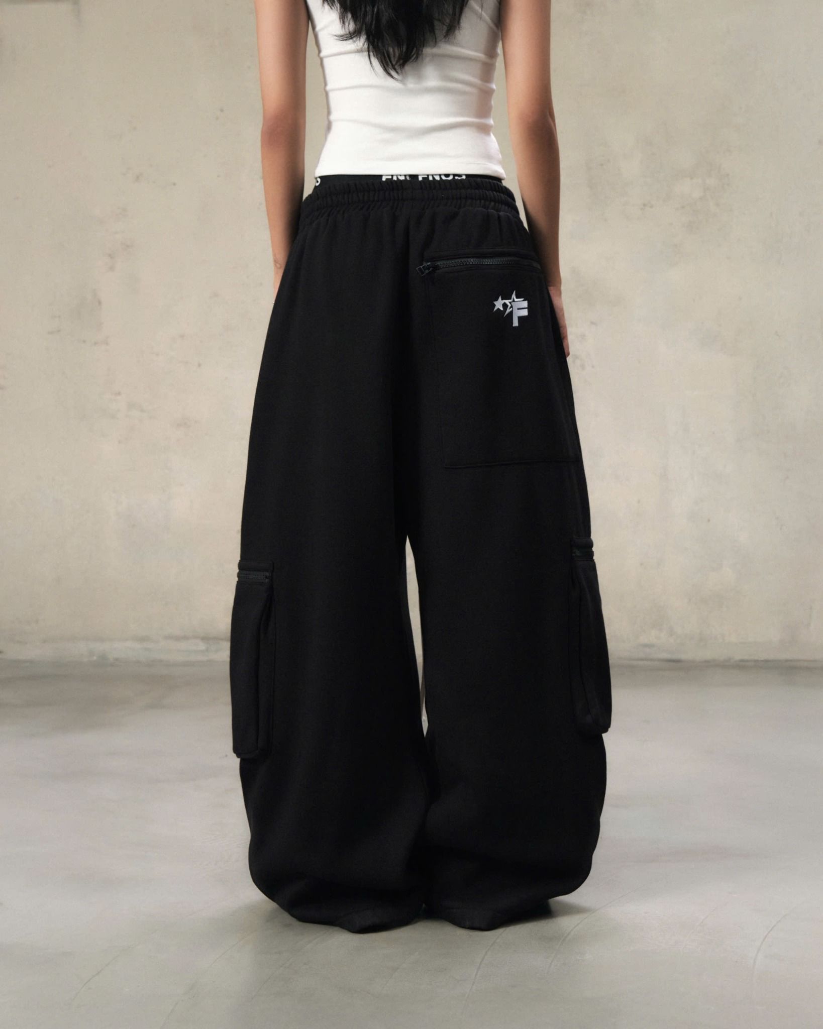 PSP1 - FNOS FERMETURE SWEAT PANTS - BLACK