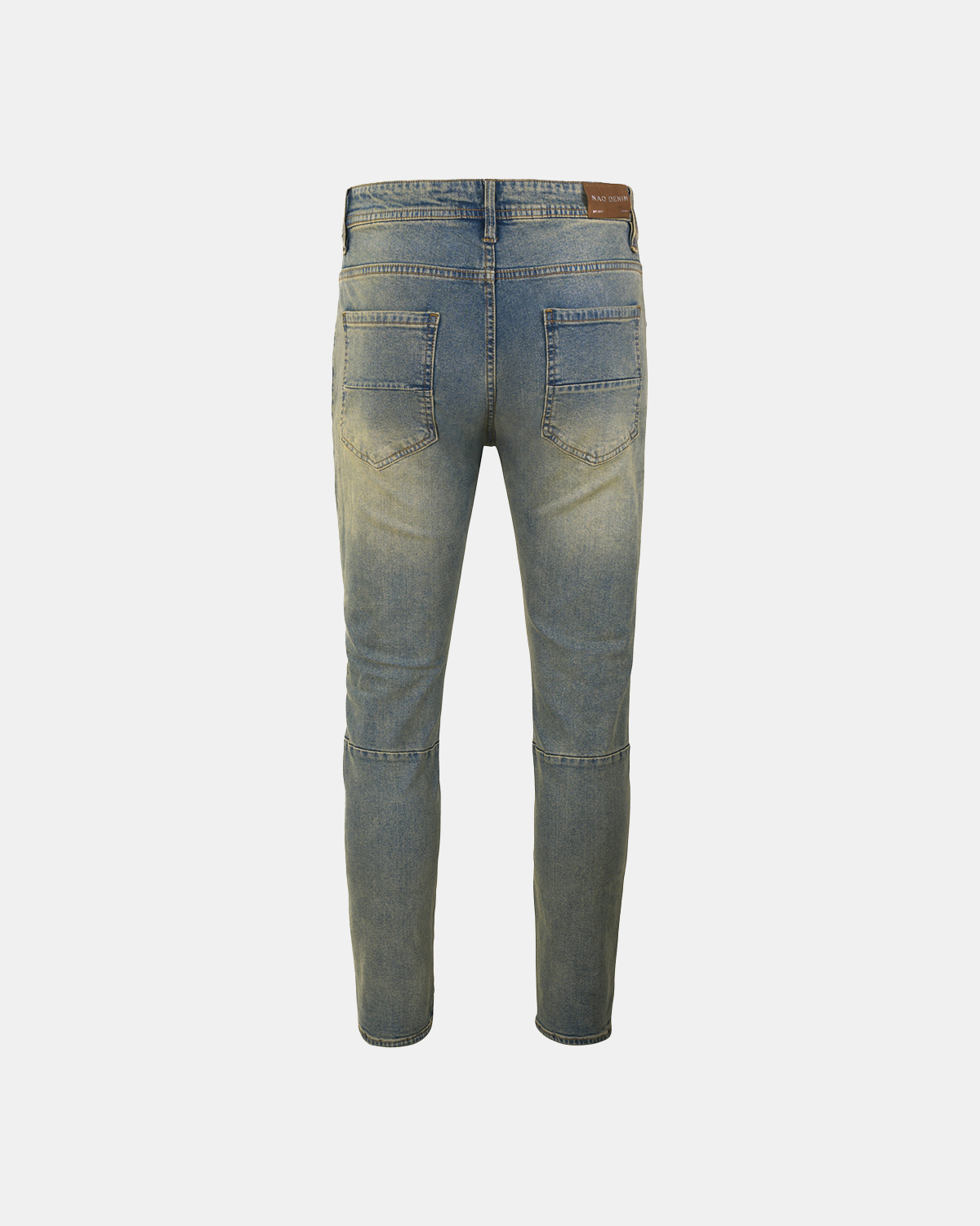 Z8 - RIPPED ZIPPER JEANS - VINTAGE BLUE