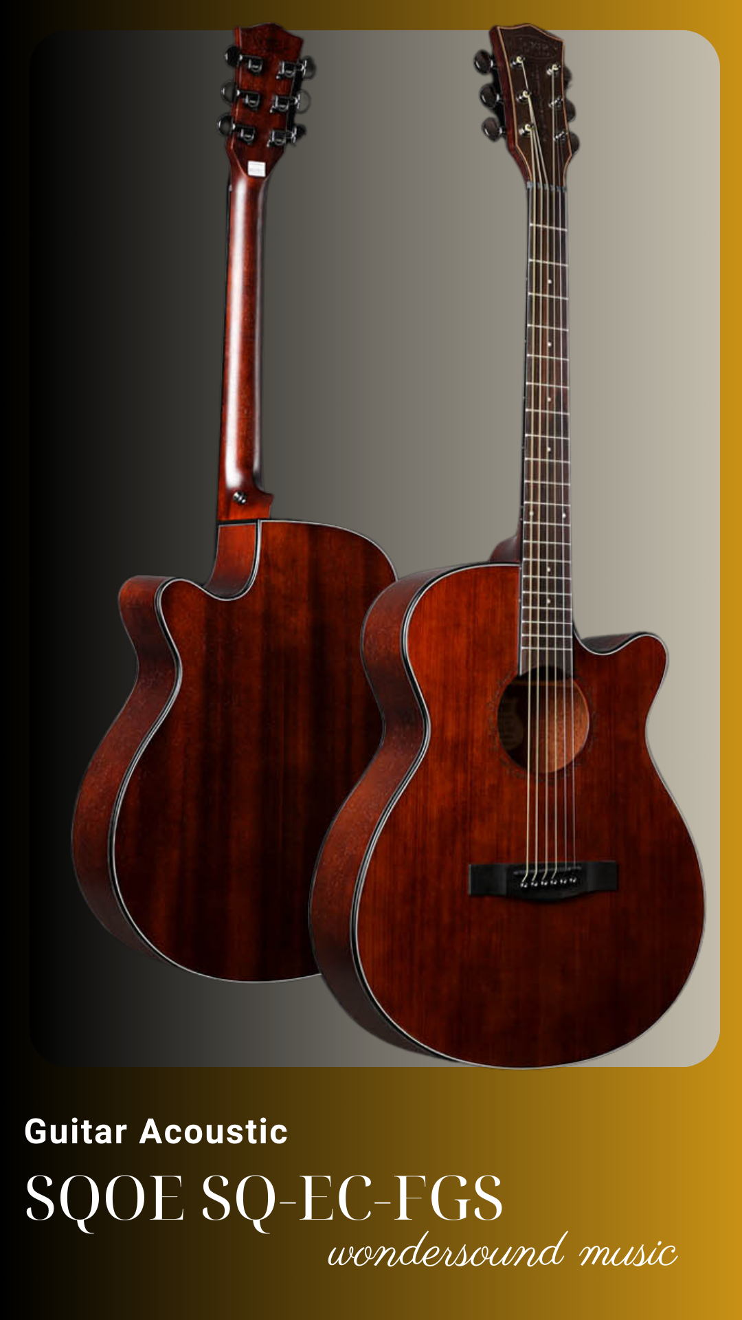 ACOUSIC GUITAR SQOE SQ-EC-FGS