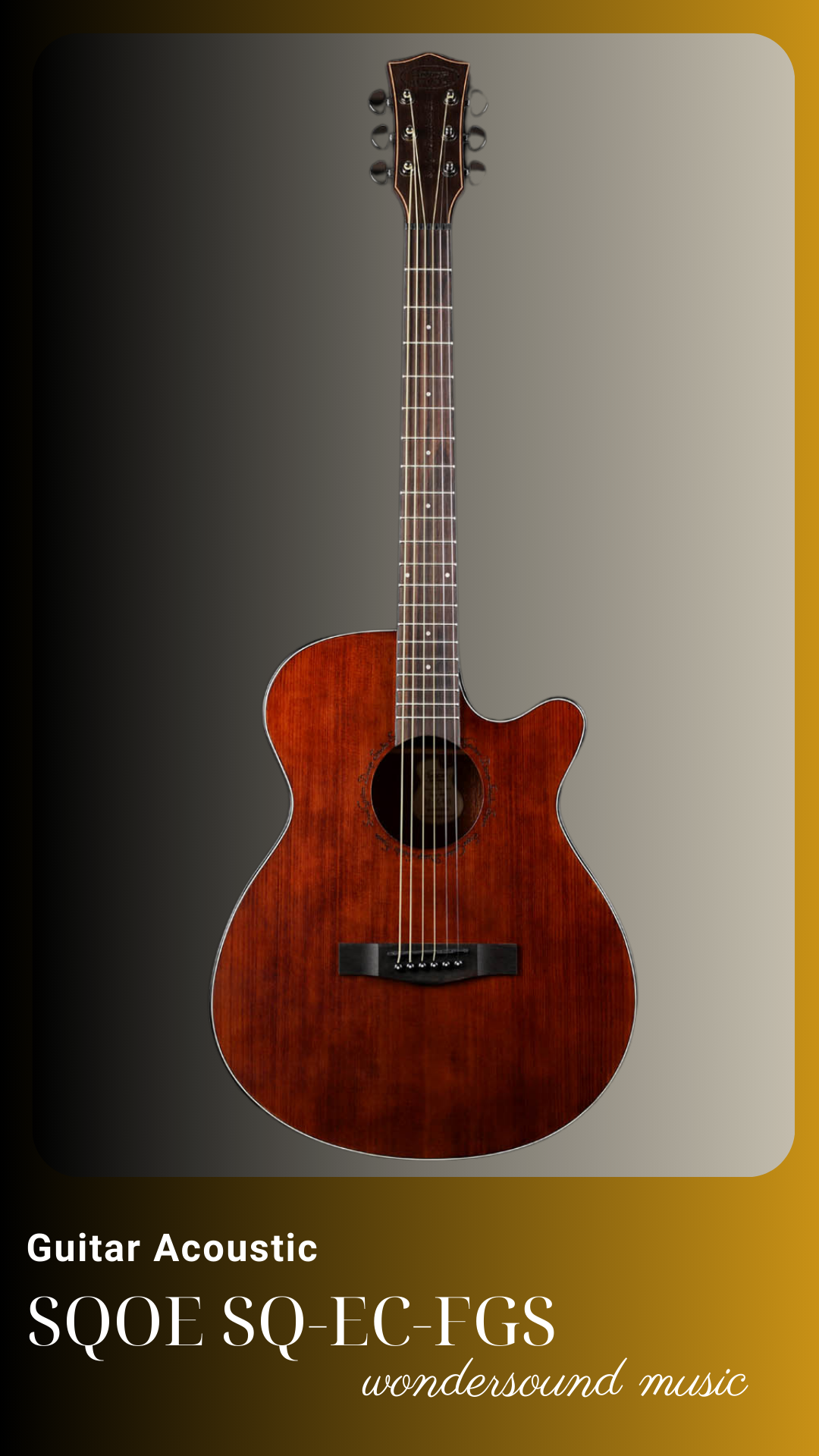 ACOUSIC GUITAR SQOE SQ-EC-FGS