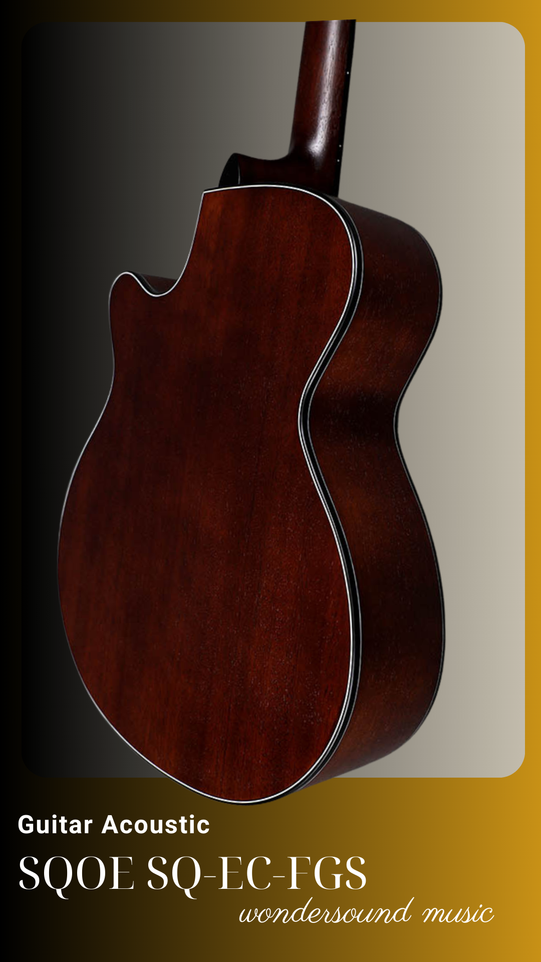 ACOUSIC GUITAR SQOE SQ-EC-FGS