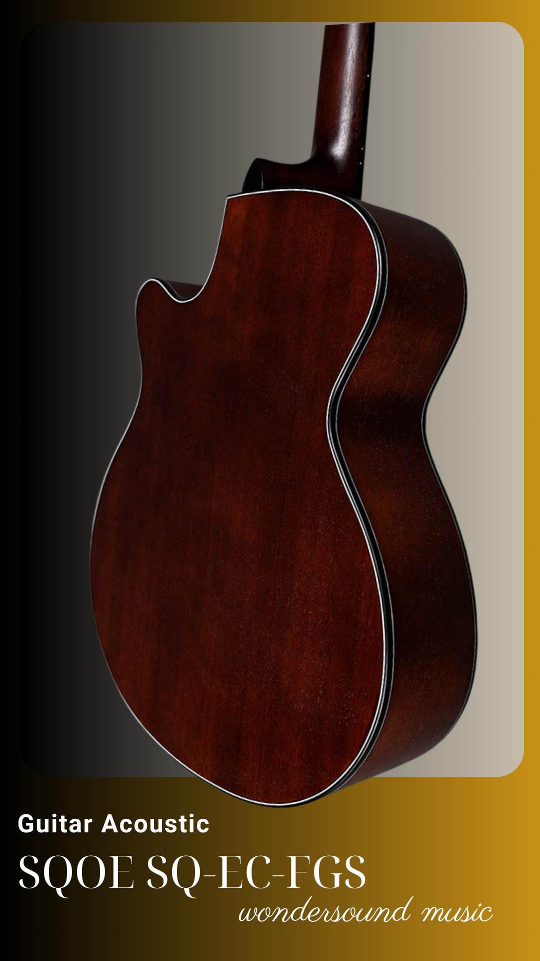 ACOUSIC GUITAR SQOE SQ-EC-FGS