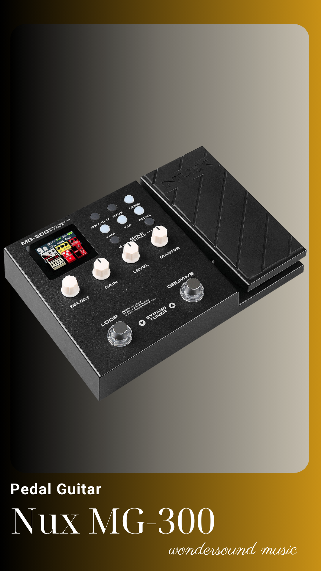 PEDAL GUITAR ELECTRIC (Multi Effects) NUX MG-300