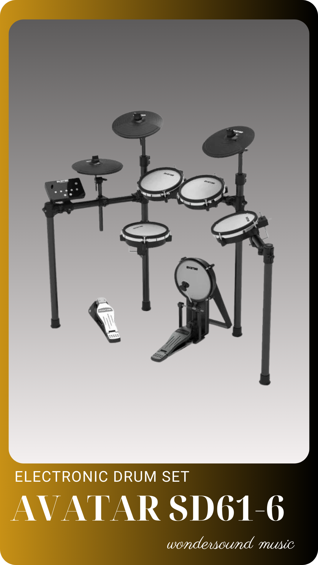 ELECTRONIC DRUM SET AVATAR SD61-6