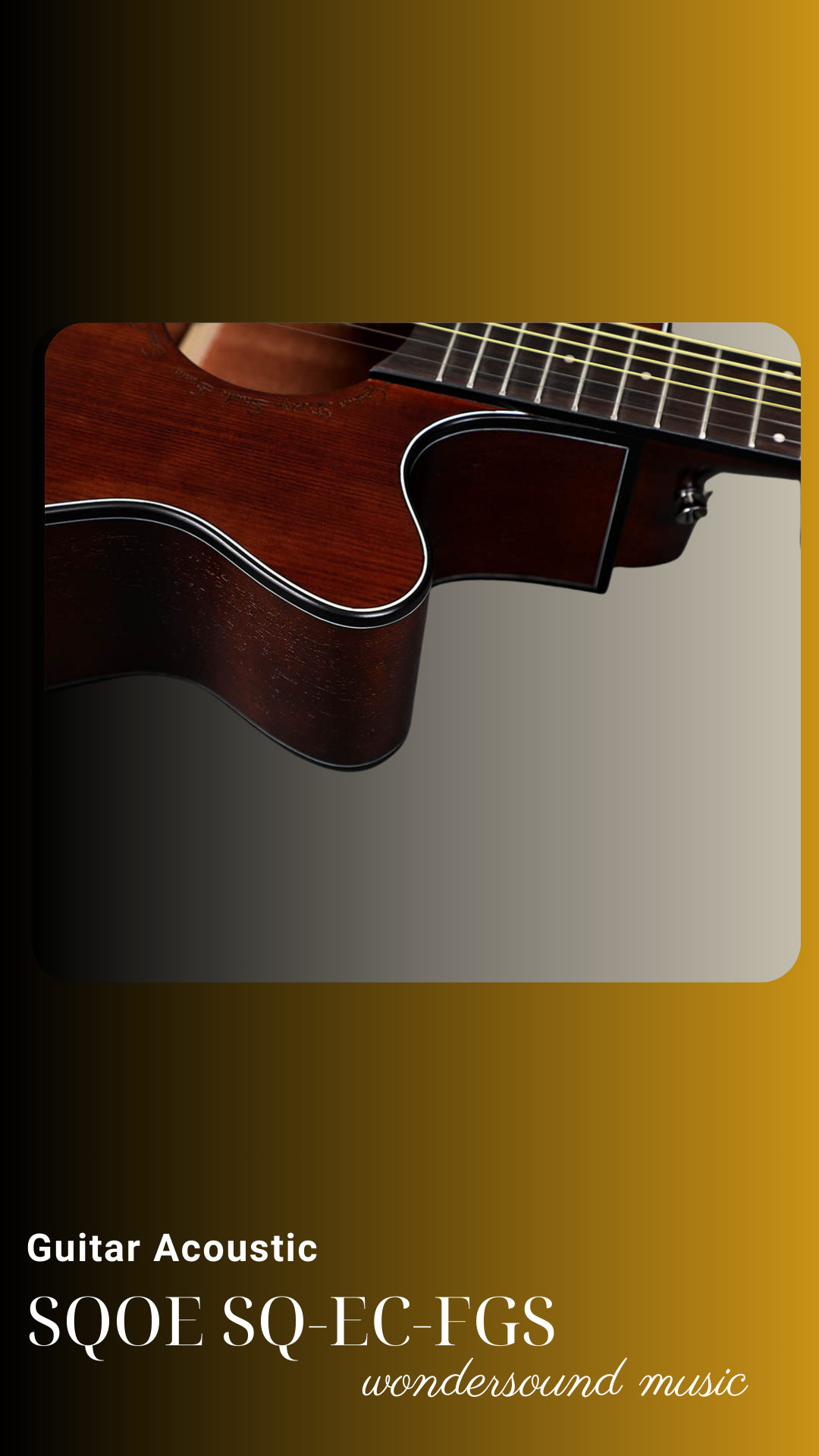 ACOUSIC GUITAR SQOE SQ-EC-FGS