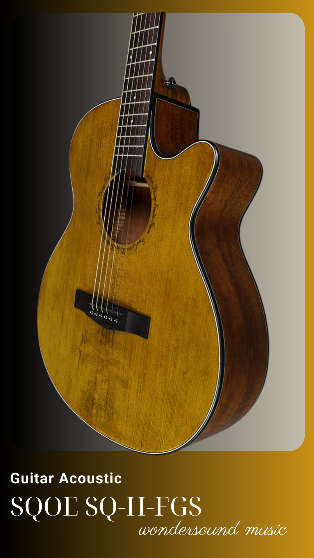 ACOUSIC GUITAR SQOE SQ-H-FGS