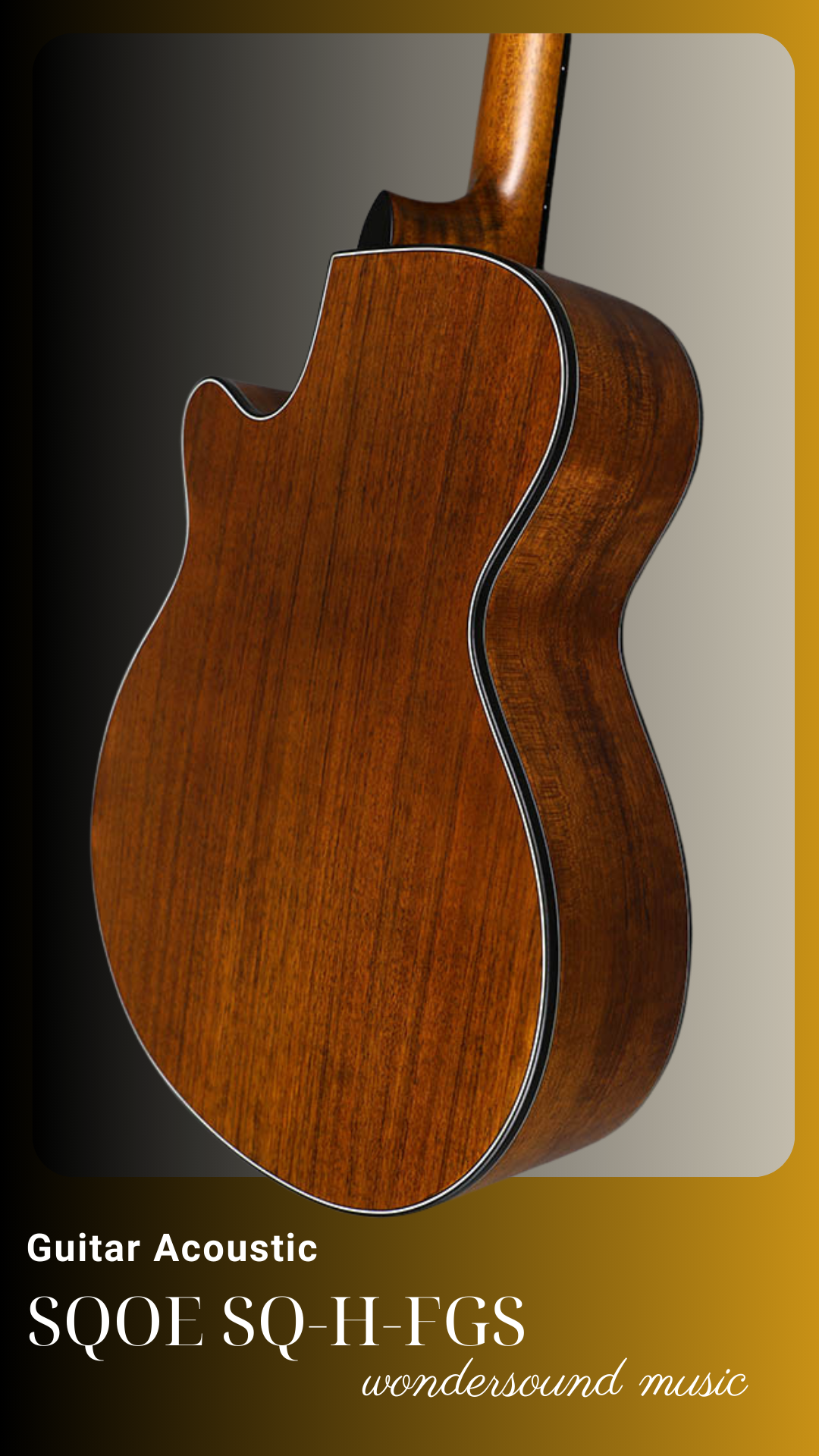 ACOUSIC GUITAR SQOE SQ-H-FGS