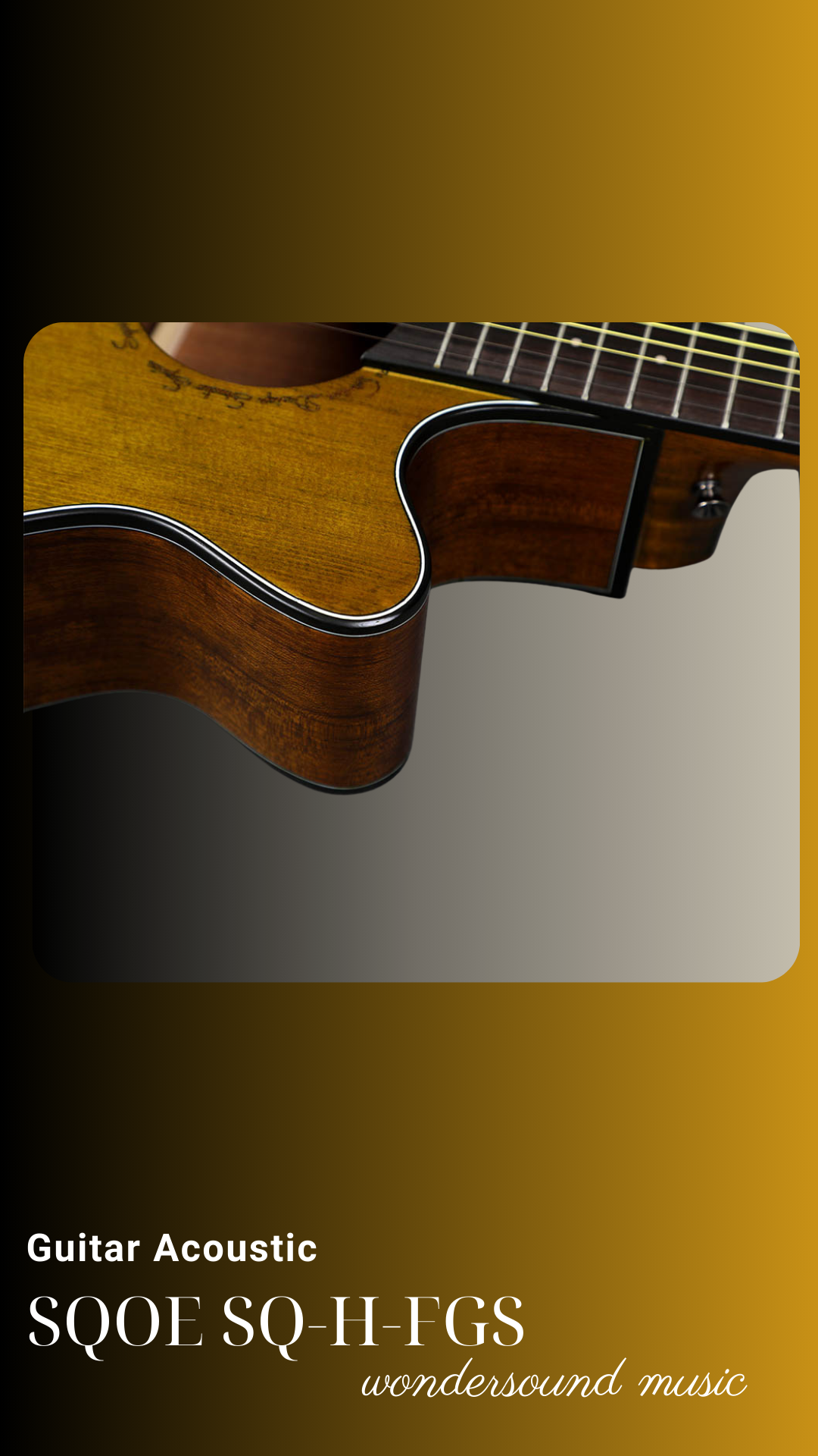 ACOUSIC GUITAR SQOE SQ-H-FGS