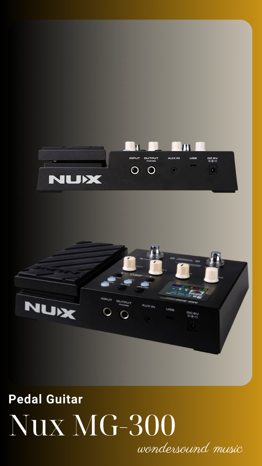PEDAL GUITAR ELECTRIC (Multi Effects) NUX MG-300