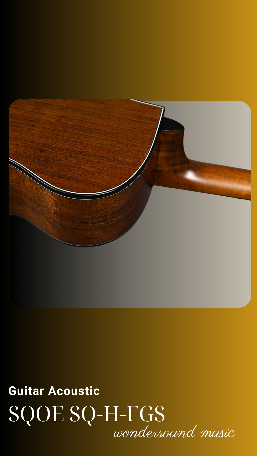 ACOUSIC GUITAR SQOE SQ-H-FGS
