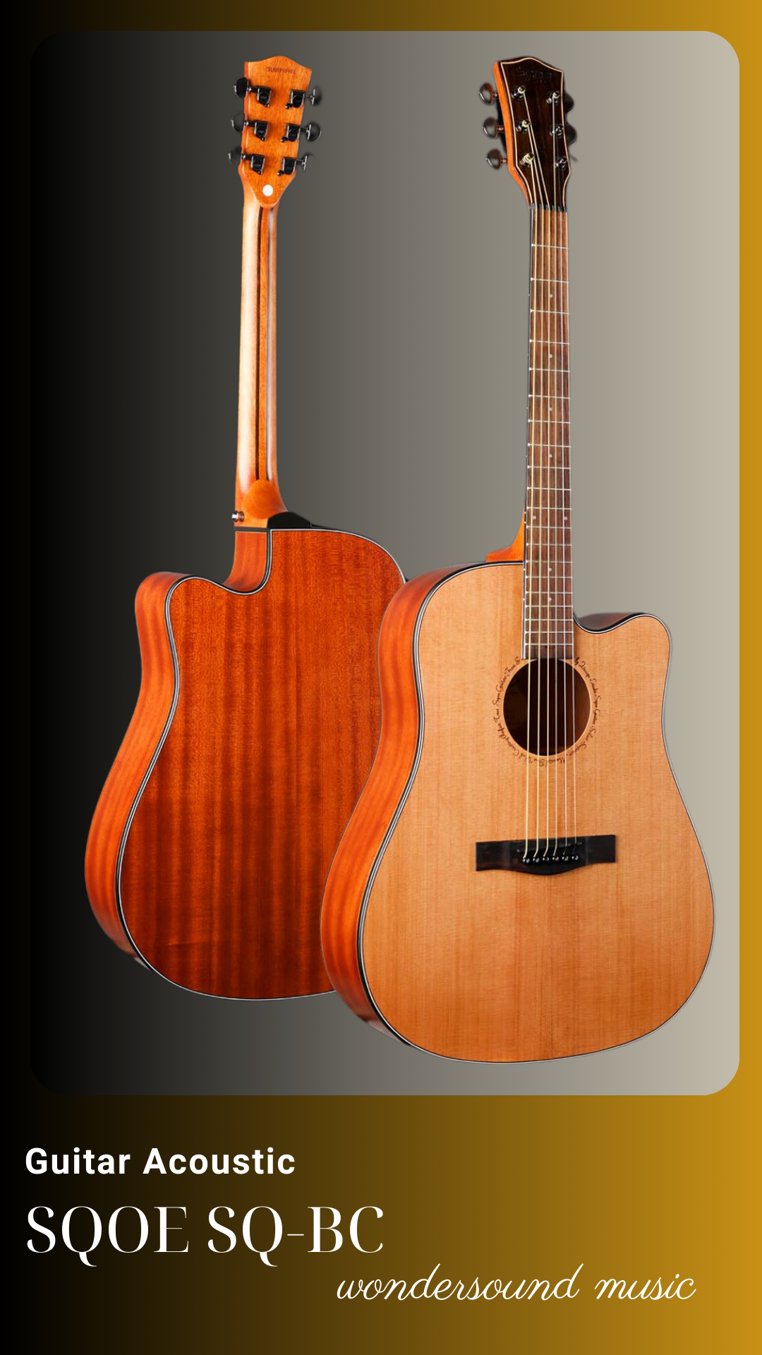 ACOUSIC GUITAR SQOE SQ-BC