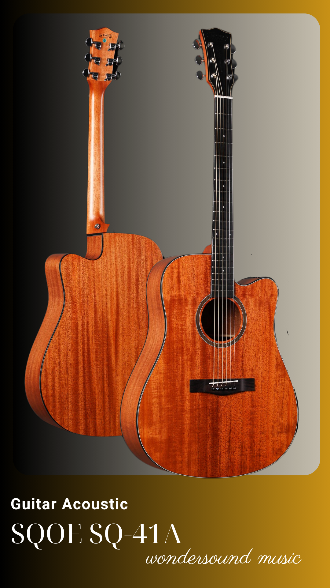 ACOUSIC GUITAR SQOE SQ-41A
