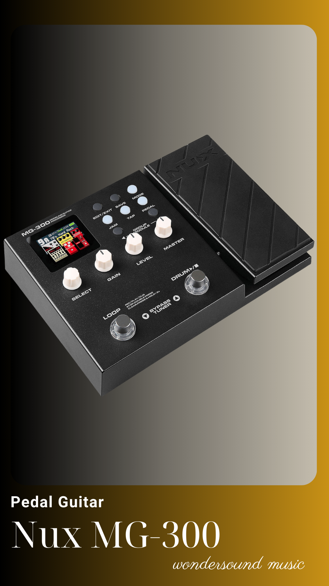 PEDAL GUITAR ELECTRIC (Multi Effects) NUX MG-300