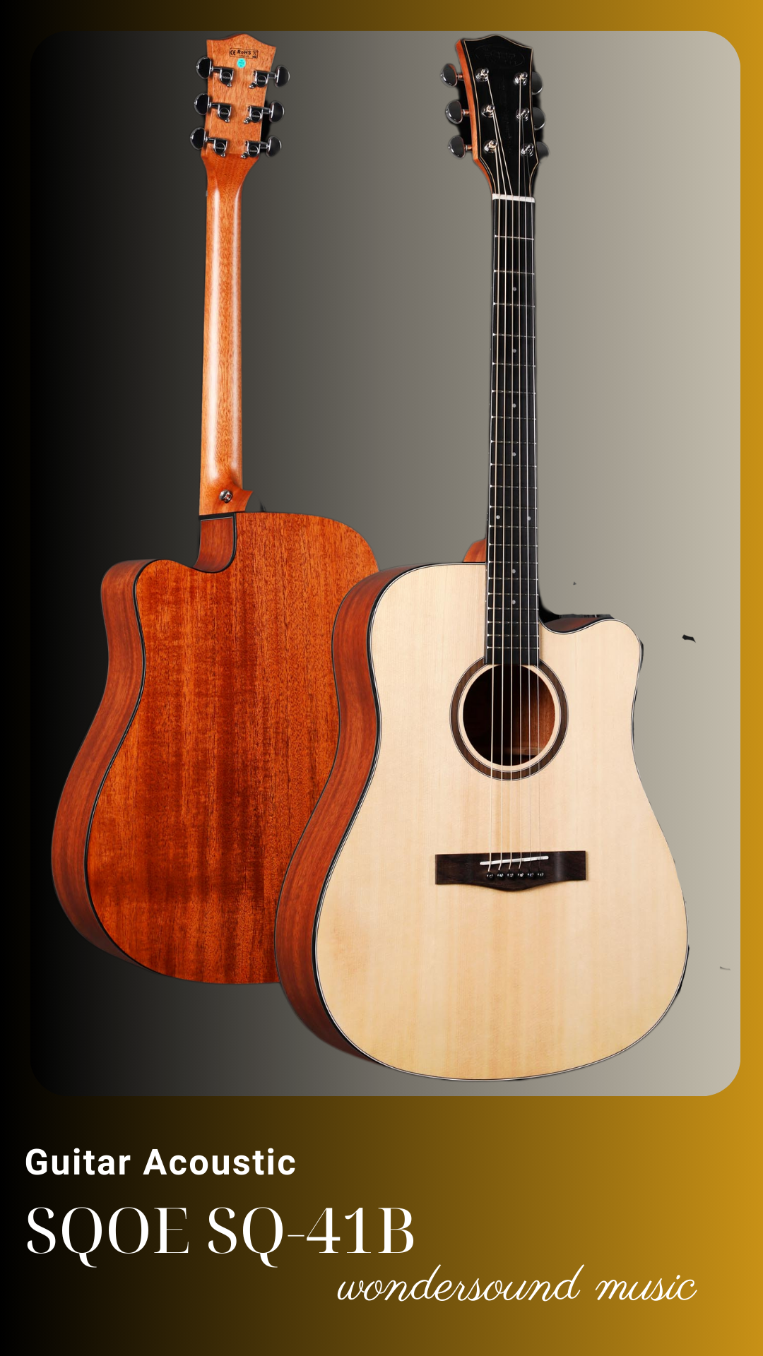 ACOUSIC GUITAR SQOE SQ-41B