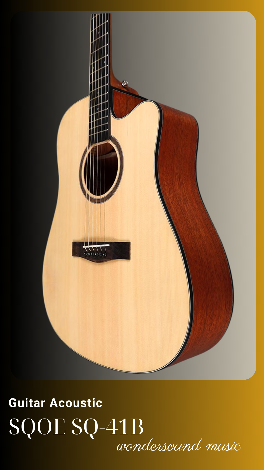ACOUSIC GUITAR SQOE SQ-41B
