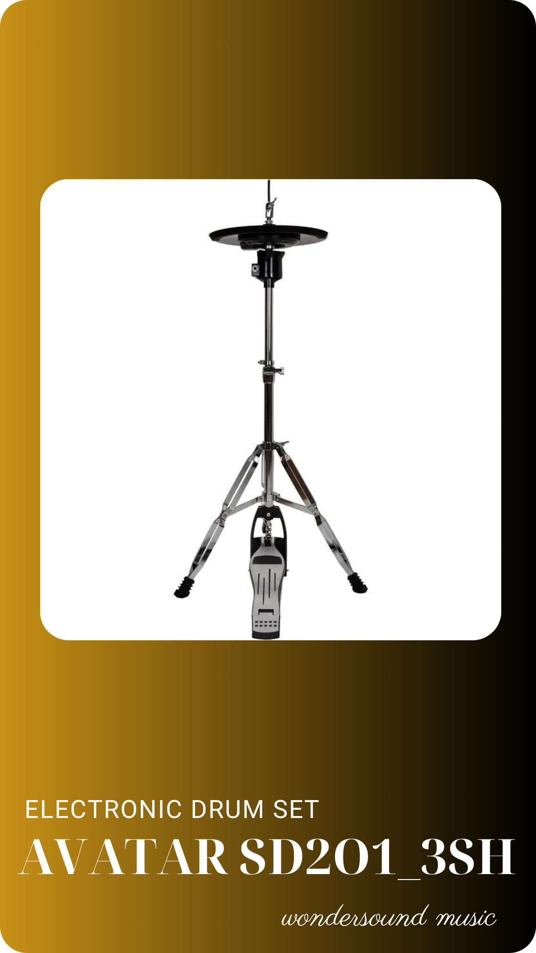 ELECTRONIC DRUM SET AVATAR SD2O1 - 3SH