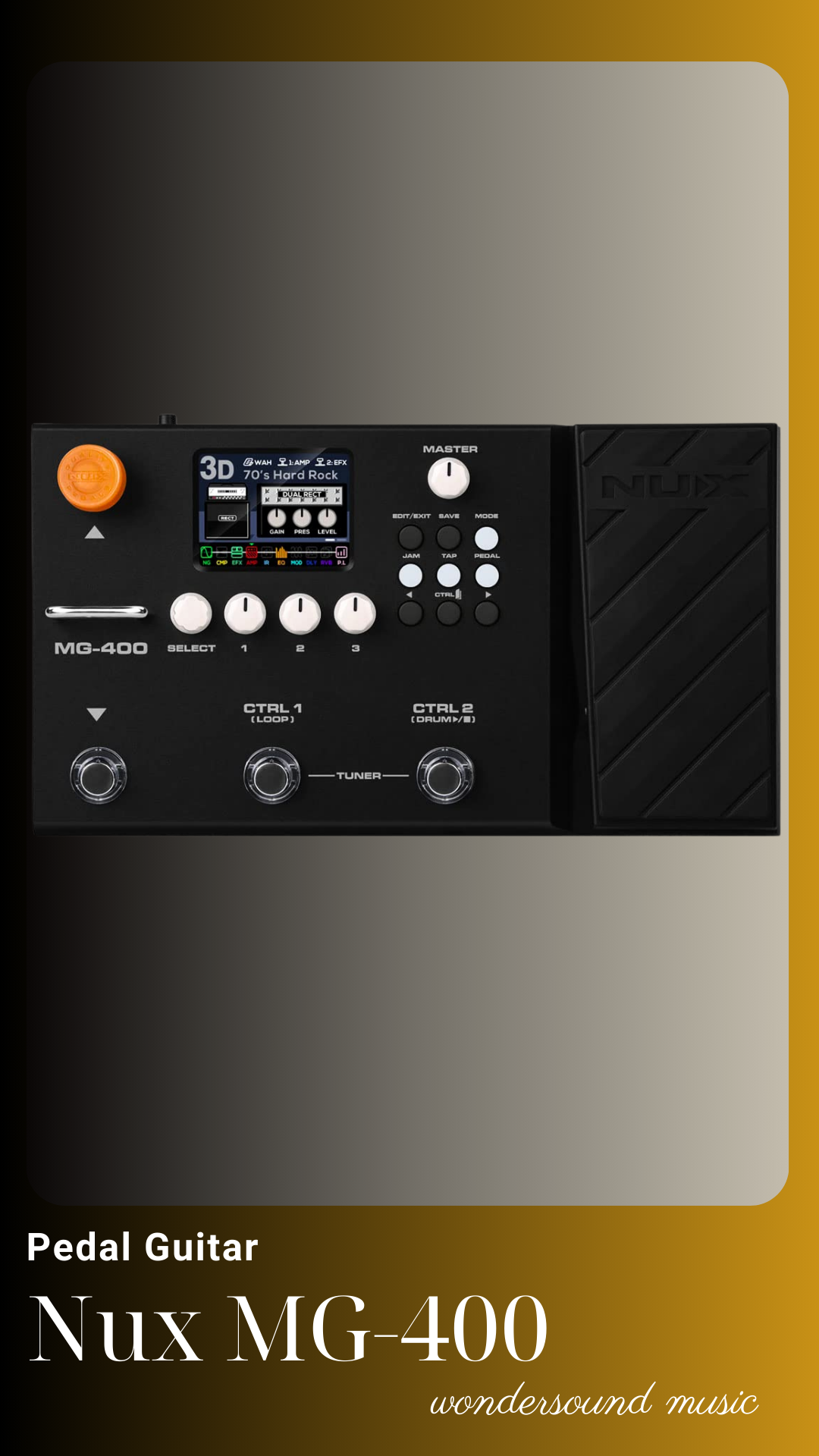 PEDAL GUITAR ELECTRIC (Multi Effects) NUX MG-400