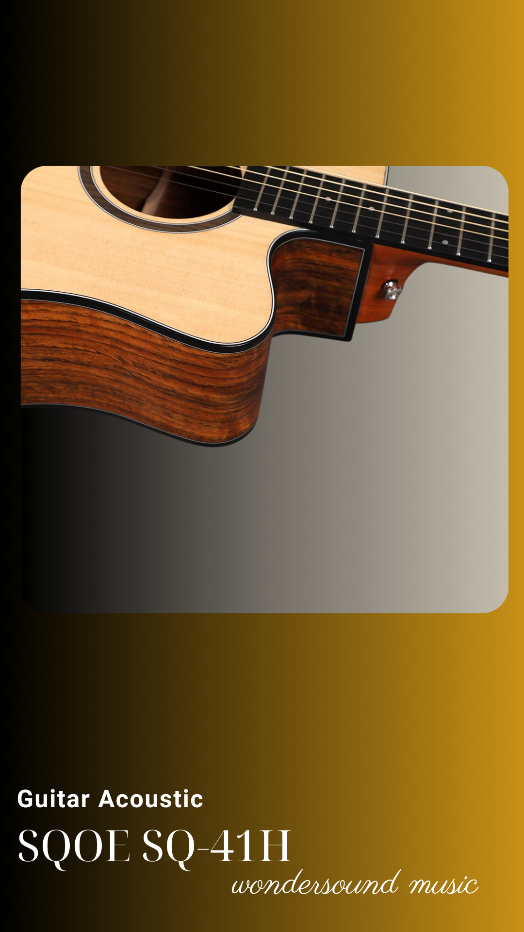 ACOUSIC GUITAR SQOE SQ-41H
