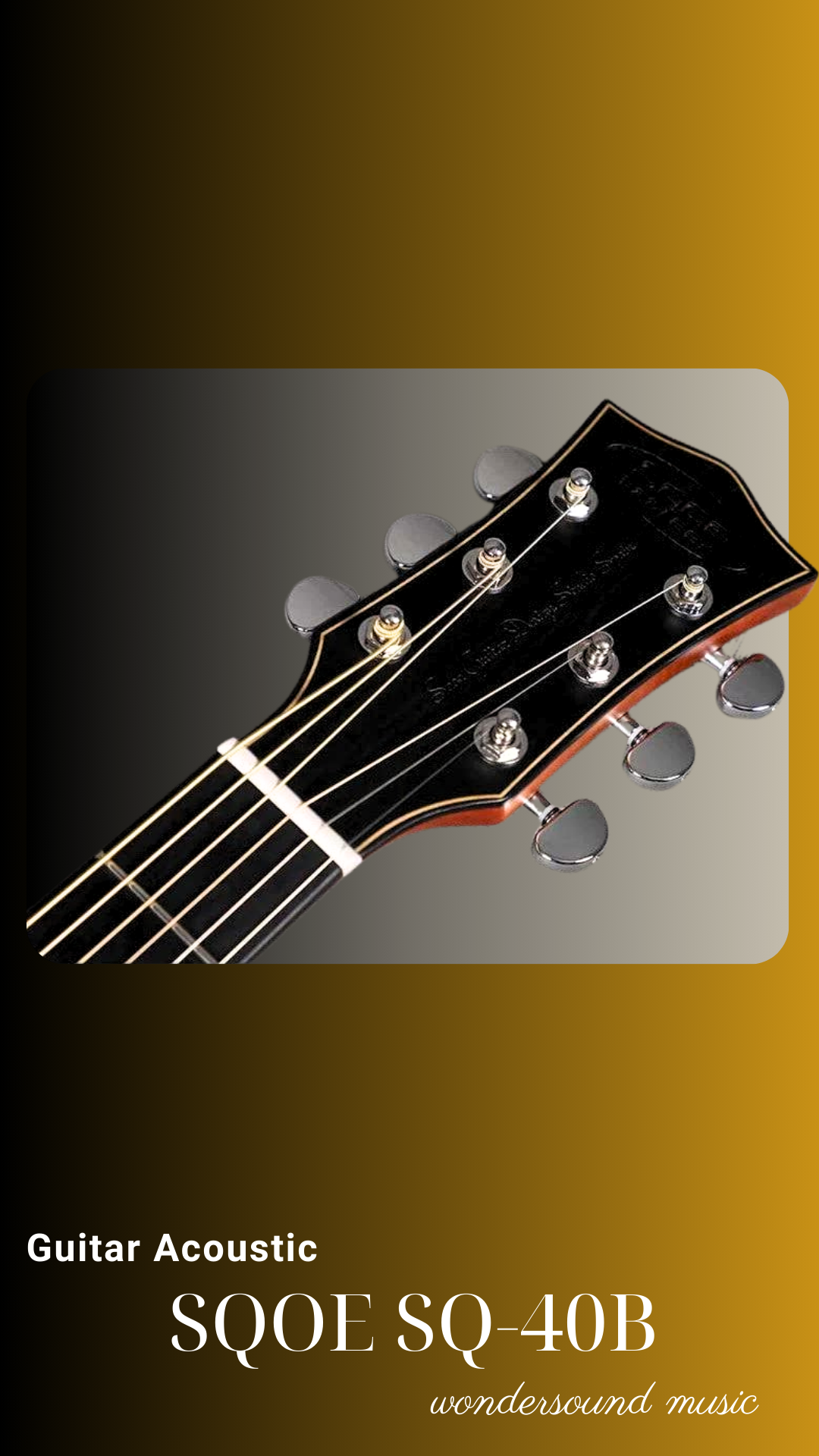 ACOUSIC GUITAR SQOE SQ-40B