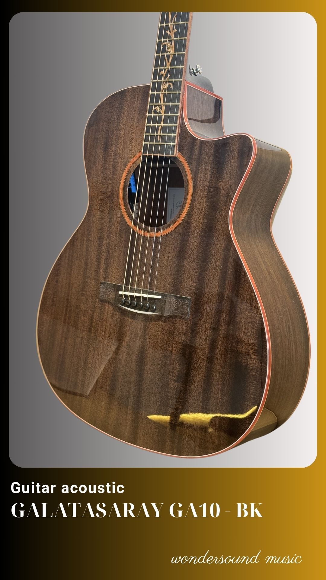 ACOUSTIC GUITAR GATASARAY GA10BK